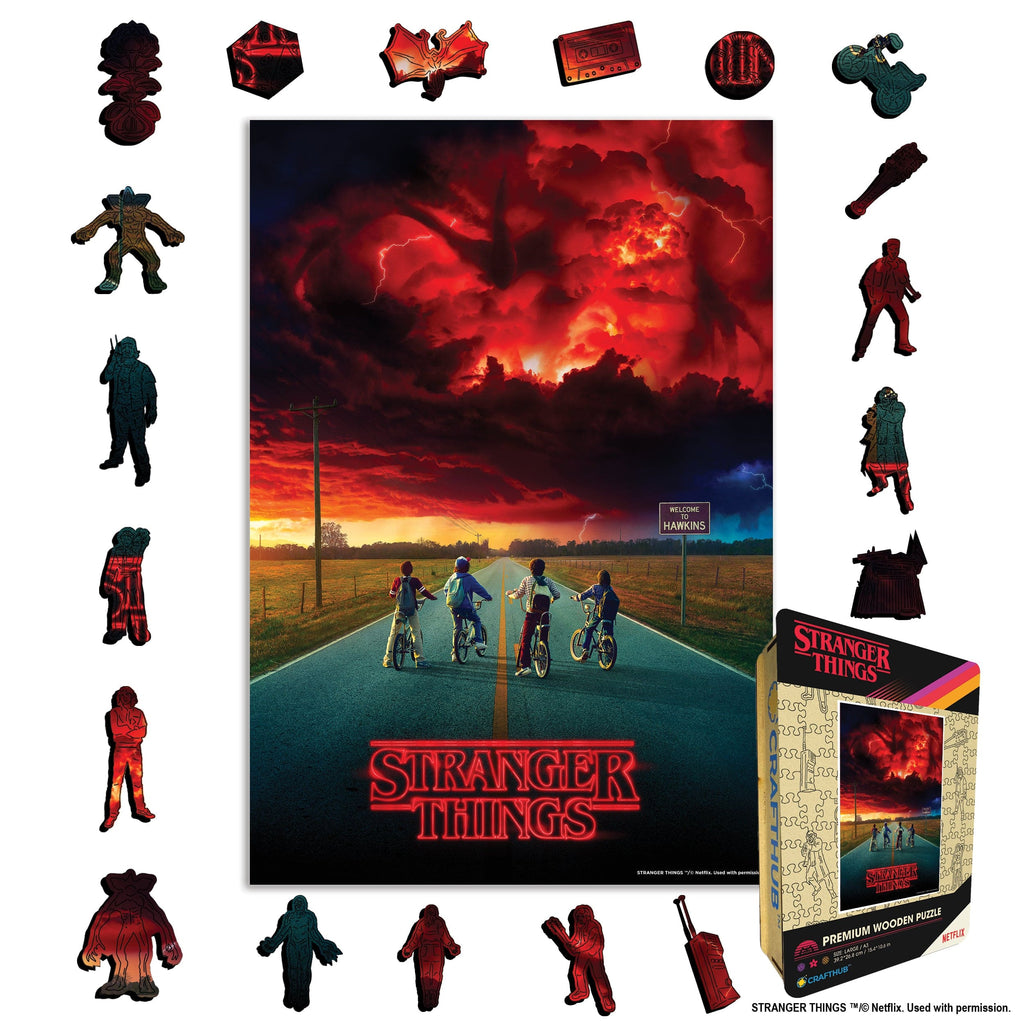 Into the Upside Down - Wooden Jigsaw Puzzle