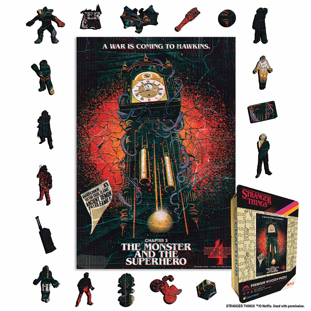 The Monster And The Superhero - Wooden Jigsaw Puzzle