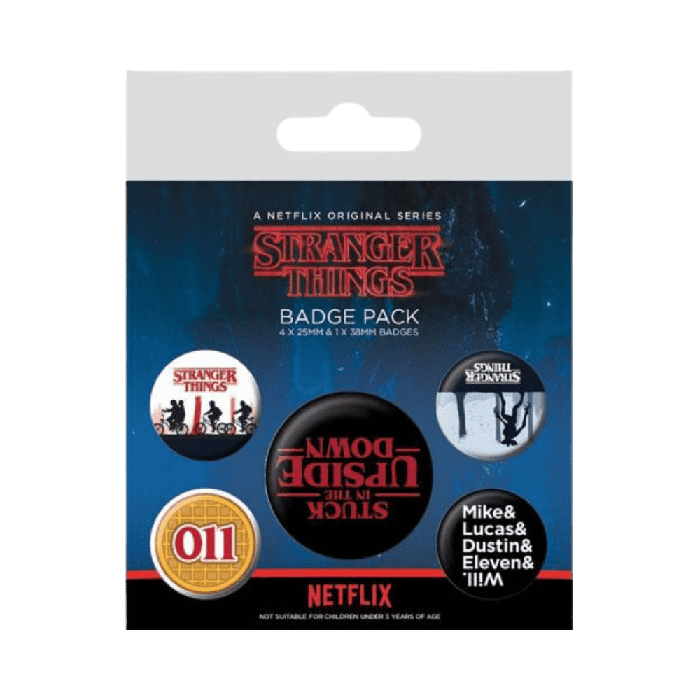 STRANGER THINGS UPSIDE DOWN (BADGE PACK) By Pyramid
