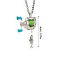 Fishing Pendant Necklace Realistic Jewelry Fishing Reel Pendant for Men Daily Wear Date Night Casual Outings Wedding Family