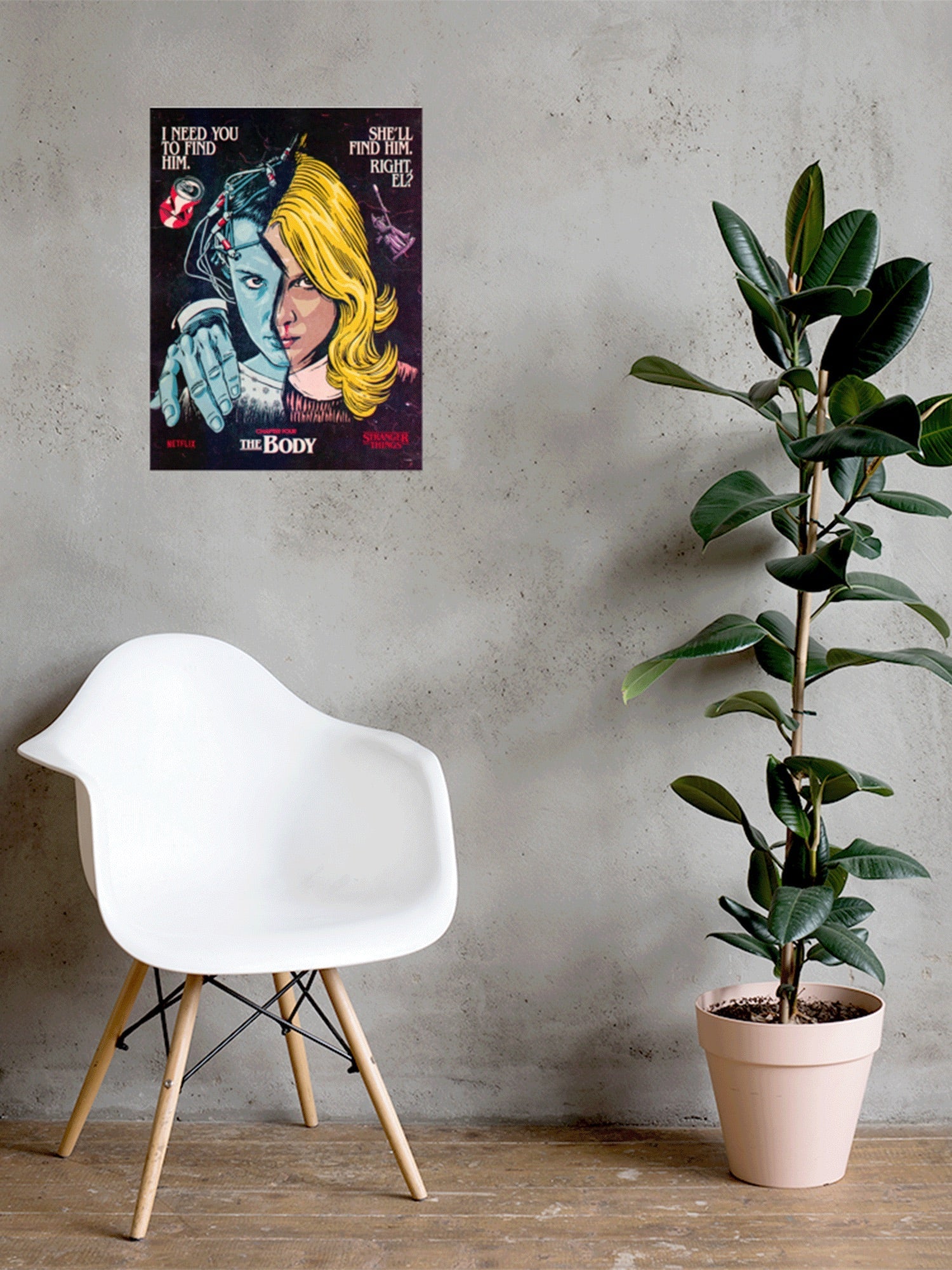 Stranger Things Season 1 x Butcher Billy The Body Poster
