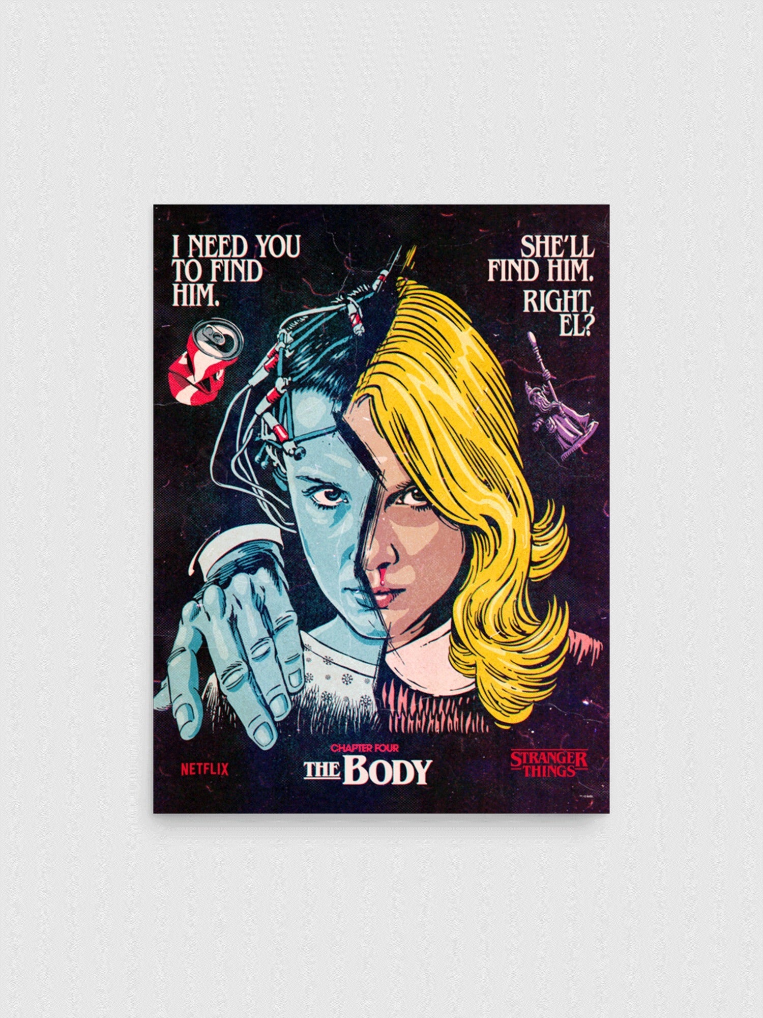 Stranger Things Season 1 x Butcher Billy The Body Poster
