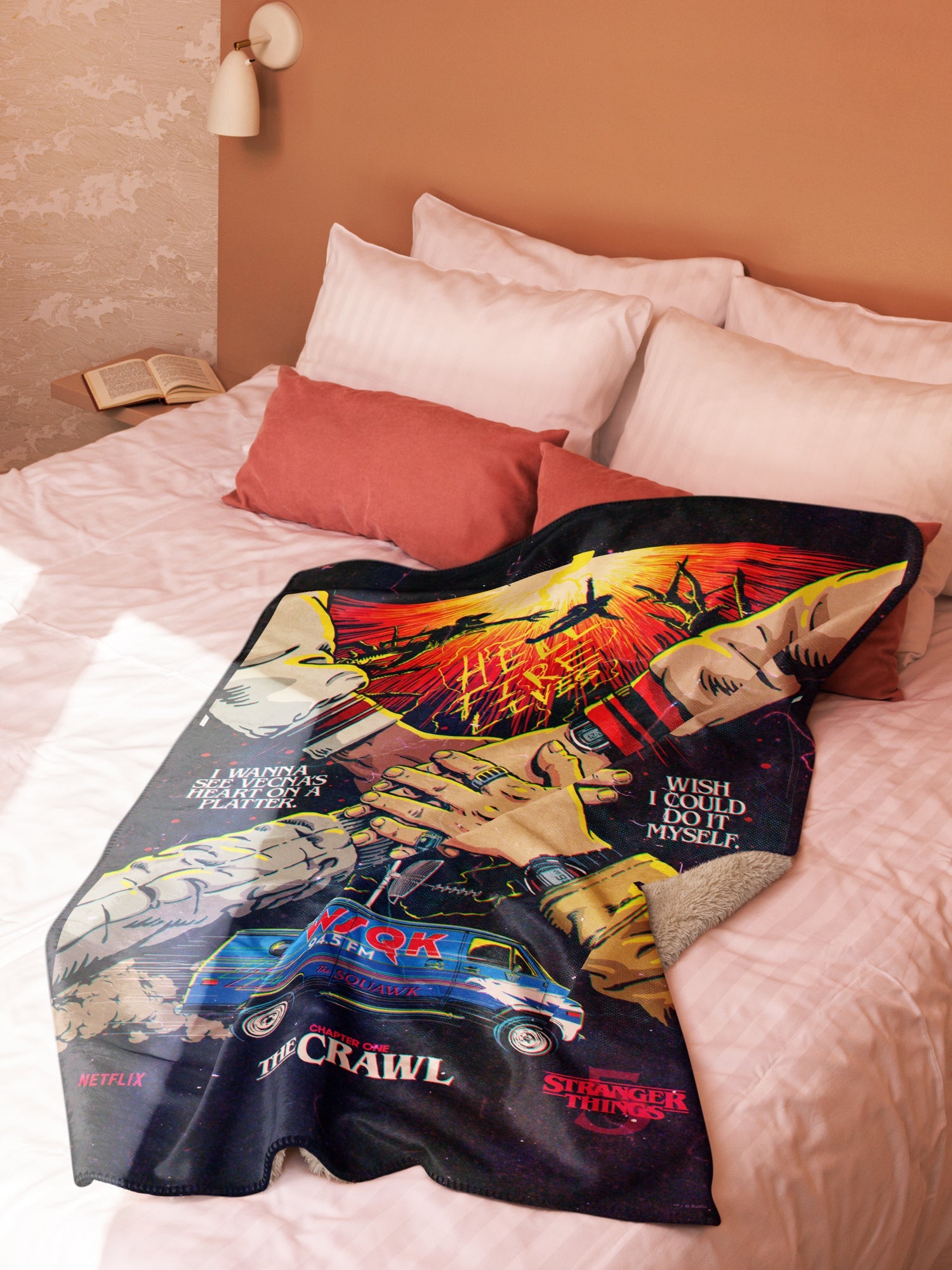 Stranger Things Season 5 x Butcher Billy The Crawl Premium Sherpa Blanket