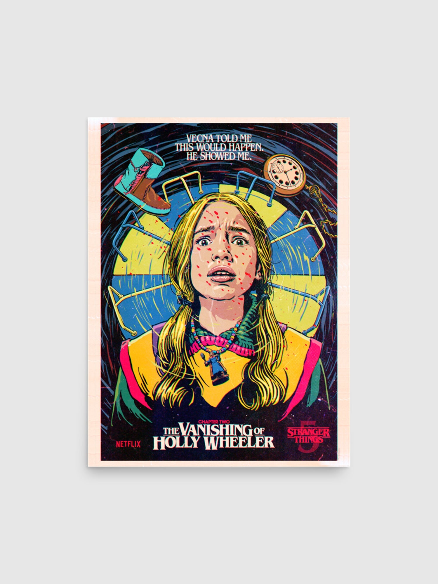 Stranger Things Season 5 x Butcher Billy The Vanishing of Holly Wheeler Premium Poster