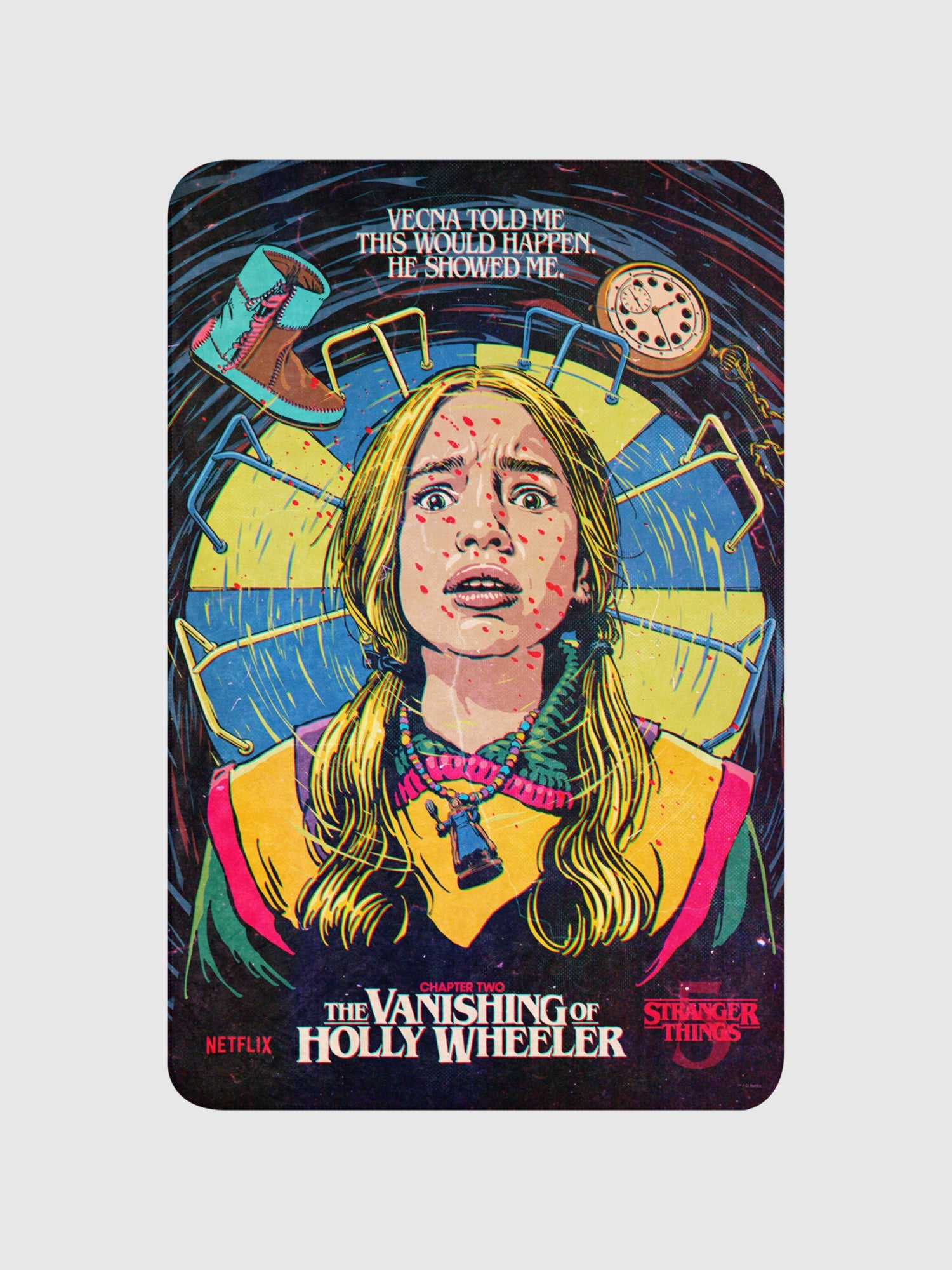 Stranger Things Season 5 x Butcher Billy The Vanishing of Holly Wheeler Premium Sherpa Blanket