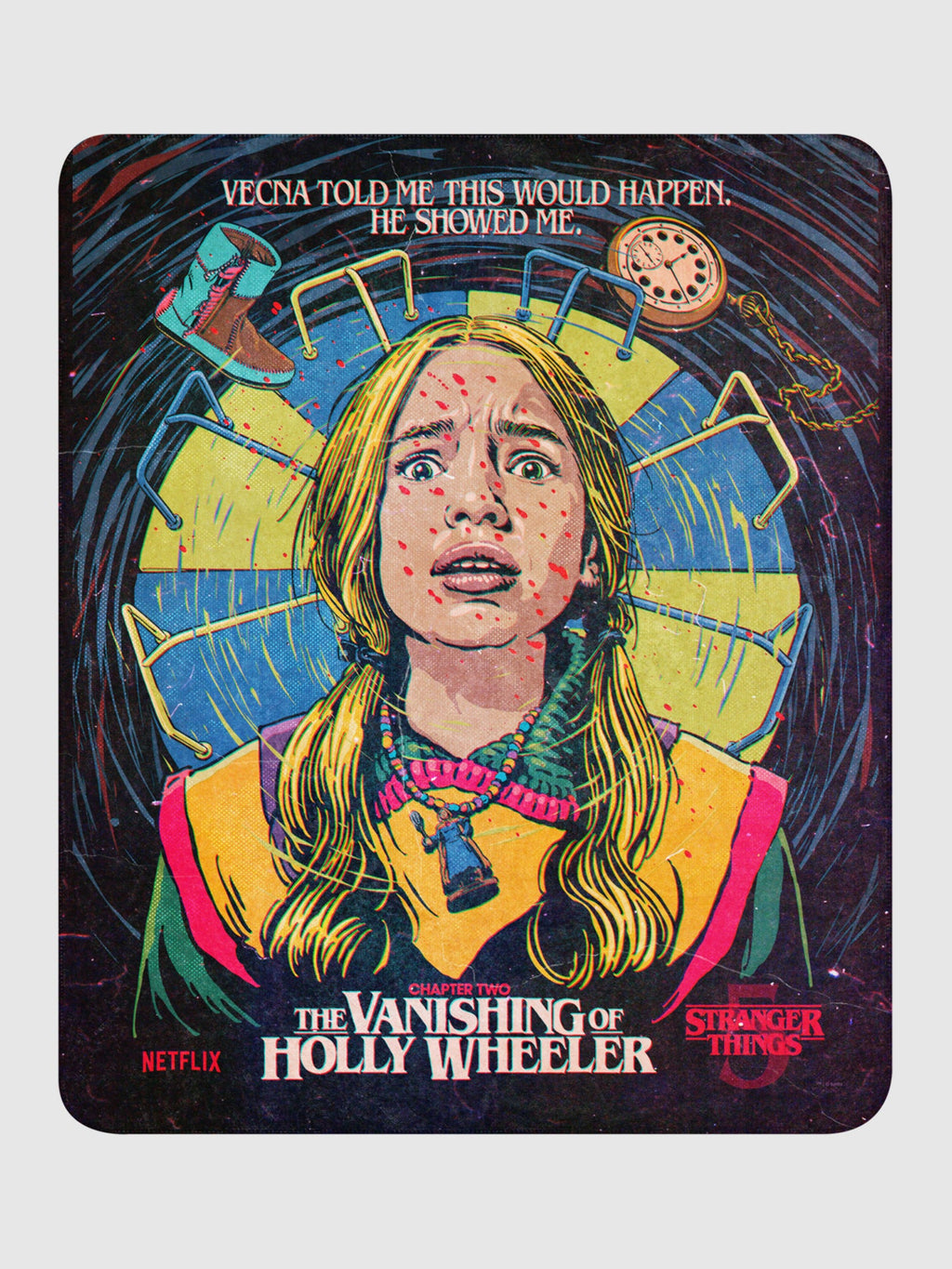 Stranger Things Season 5 x Butcher Billy The Vanishing of Holly Wheeler Premium Sherpa Blanket