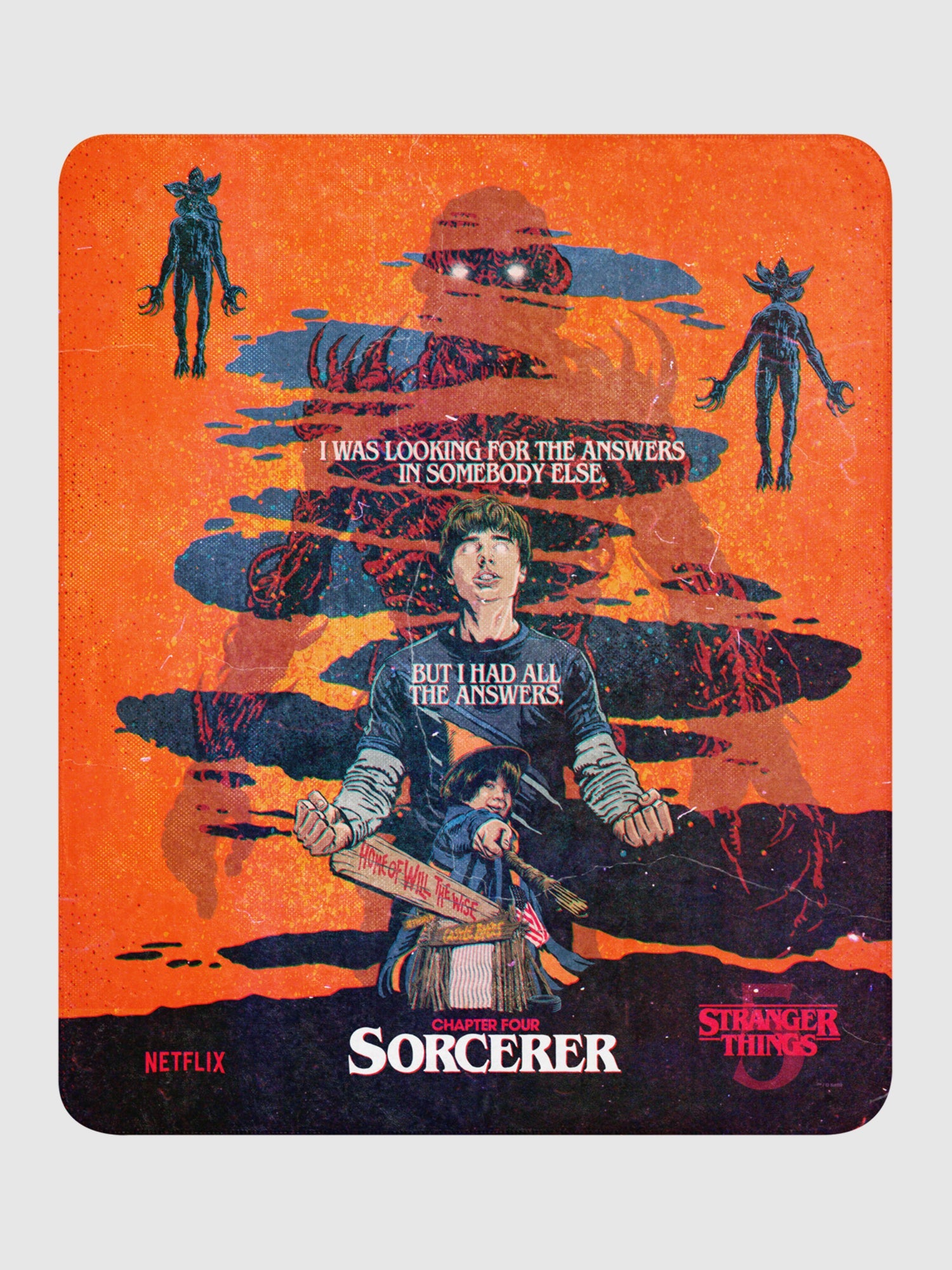Stranger Things Season 5 x Butcher Billy Sorcerer Sherpa Blanket