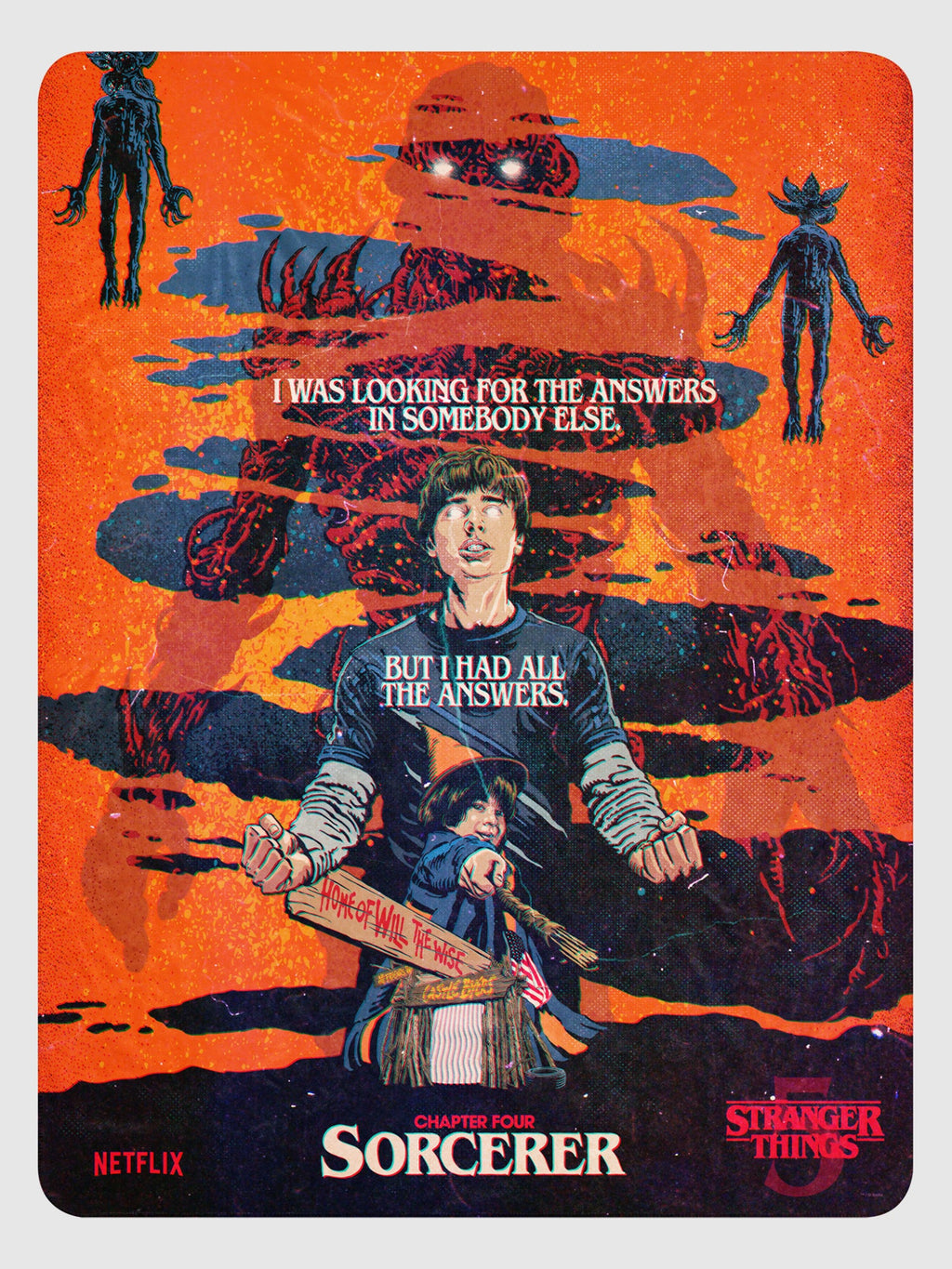 Stranger Things Season 5 x Butcher Billy Sorcerer Sherpa Blanket