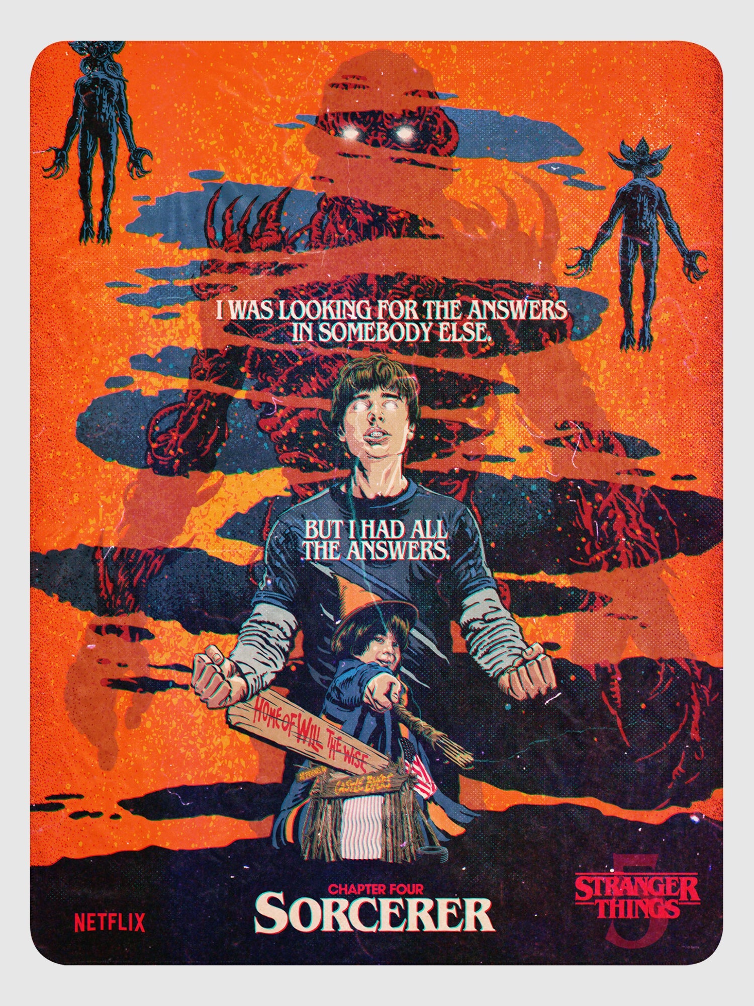 Stranger Things Season 5 x Butcher Billy Sorcerer Sherpa Blanket