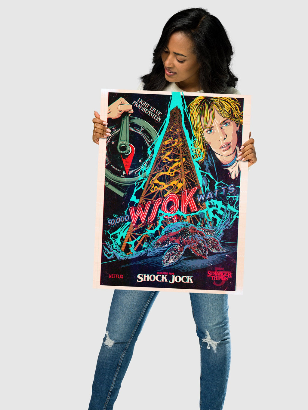 Stranger Things Season 5 x Butcher Billy Shock Jock Poster