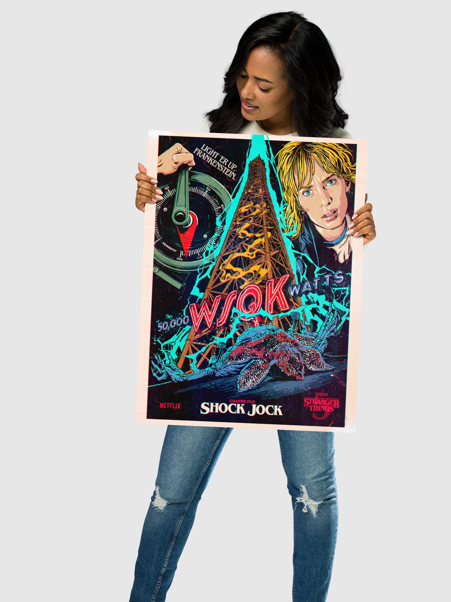 Stranger Things Season 5 x Butcher Billy Shock Jock Poster