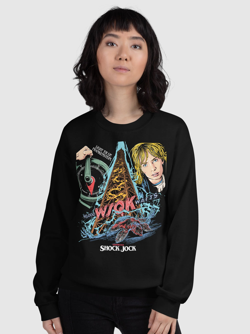 Stranger Things Season 5 x Butcher Billy Shock Jock Sweatshirt