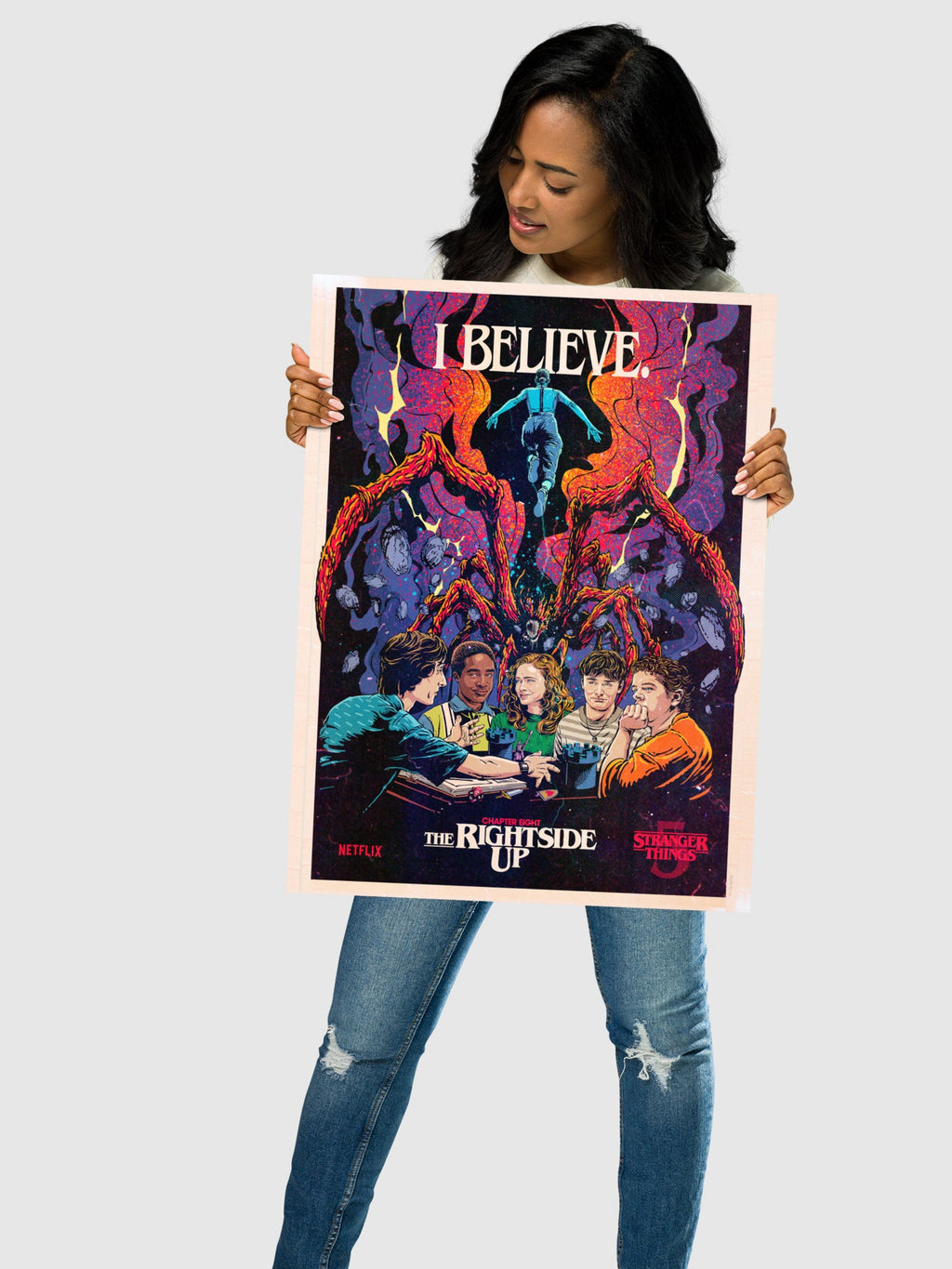 Stranger Things Season 5 x Butcher Billy The Rightside Up Premium Poster