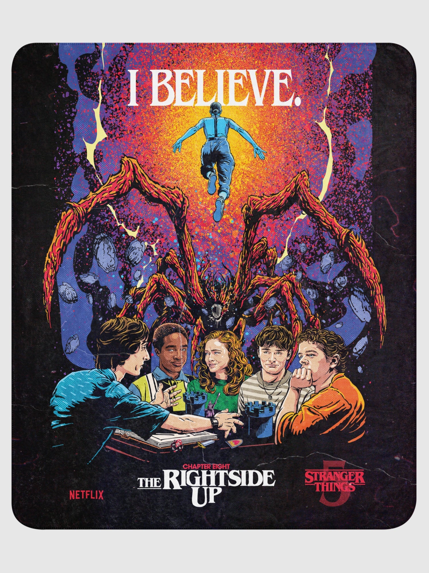 Stranger Things Season 5 x Butcher Billy The Rightside Up Blanket