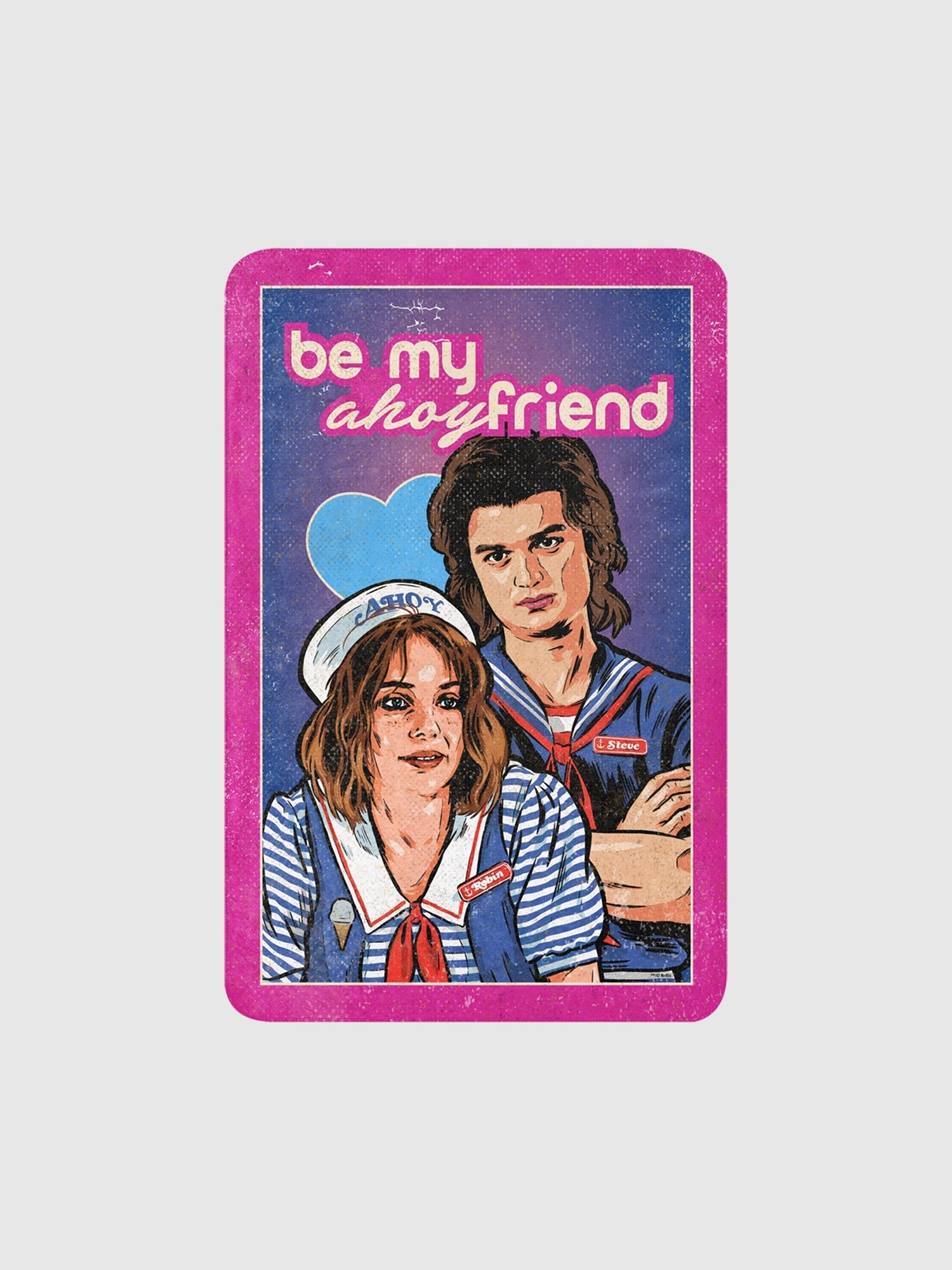 Stranger Things Be My Ahoyfriend Sherpa Blanket
