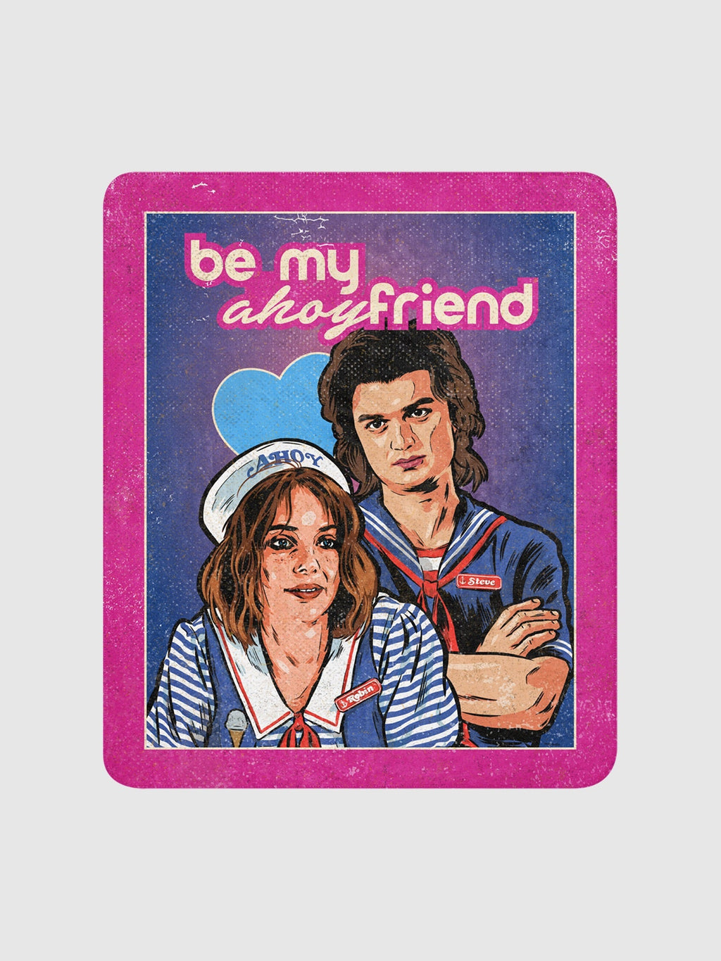 Stranger Things Be My Ahoyfriend Sherpa Blanket