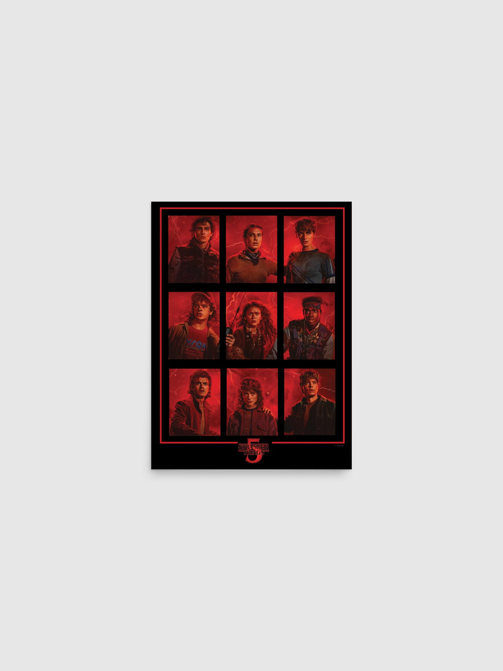 Stranger Things Poster Season 5 Characters Grid