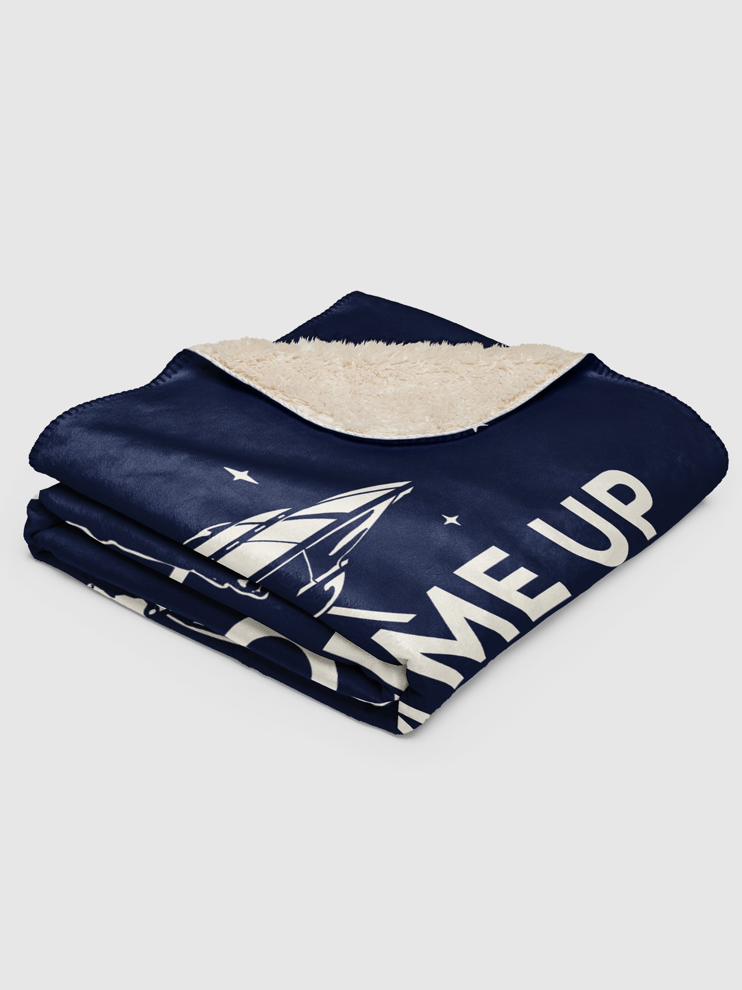 Stranger Things Beam Me Up Sherpa Blanket