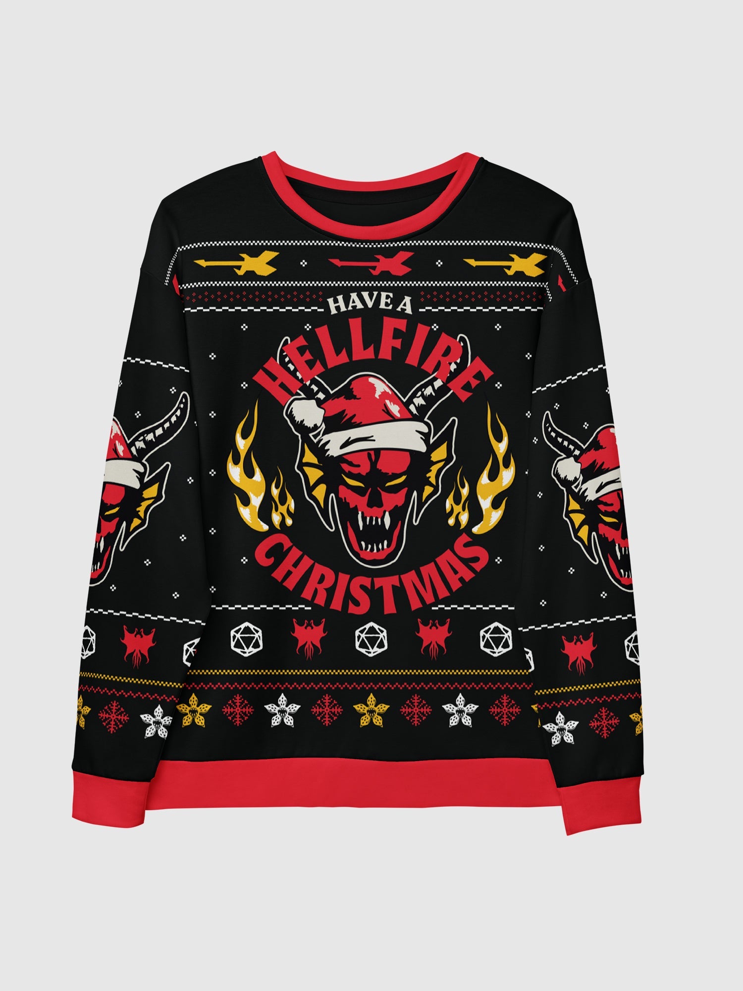 Stranger Things  Crewneck Sweatshirt Have A Hellfire Christmas