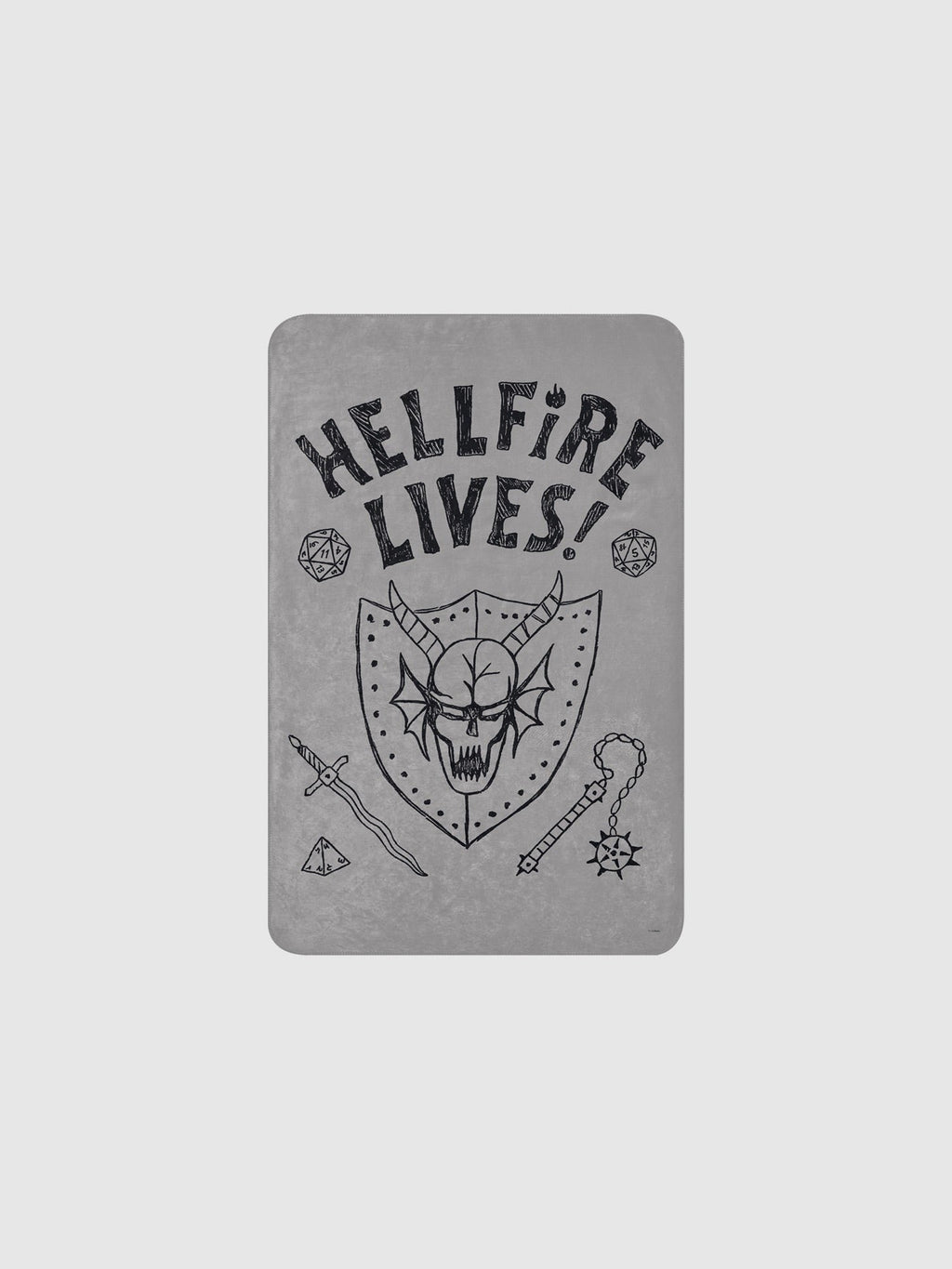 Stranger Things Hellfire Lives Premium Sherpa Blanket