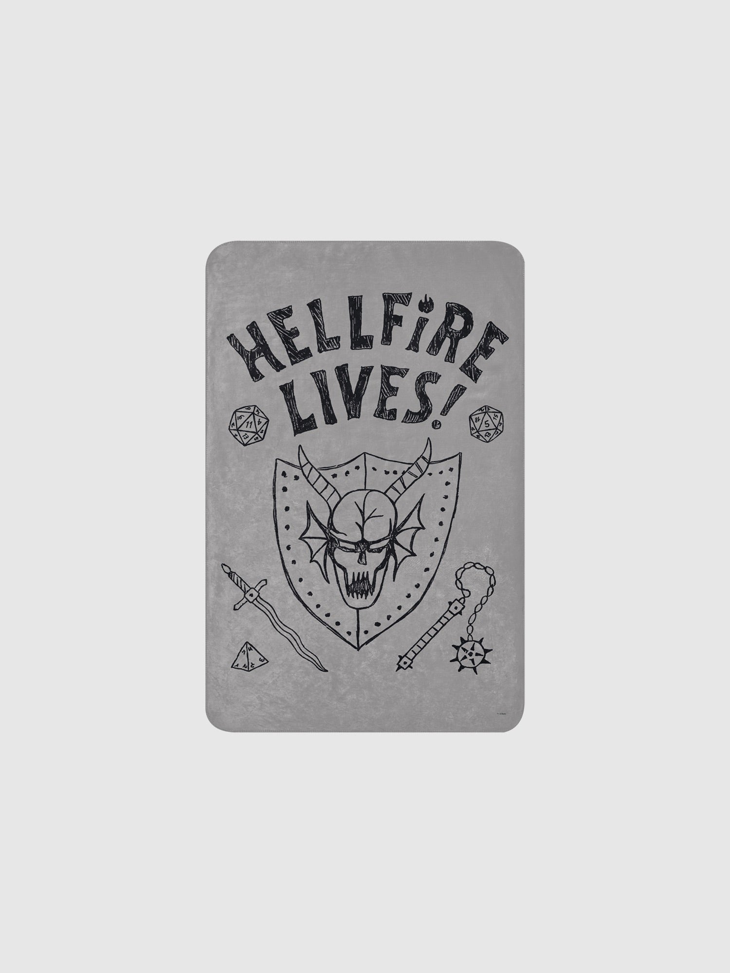 Stranger Things Hellfire Lives Premium Sherpa Blanket