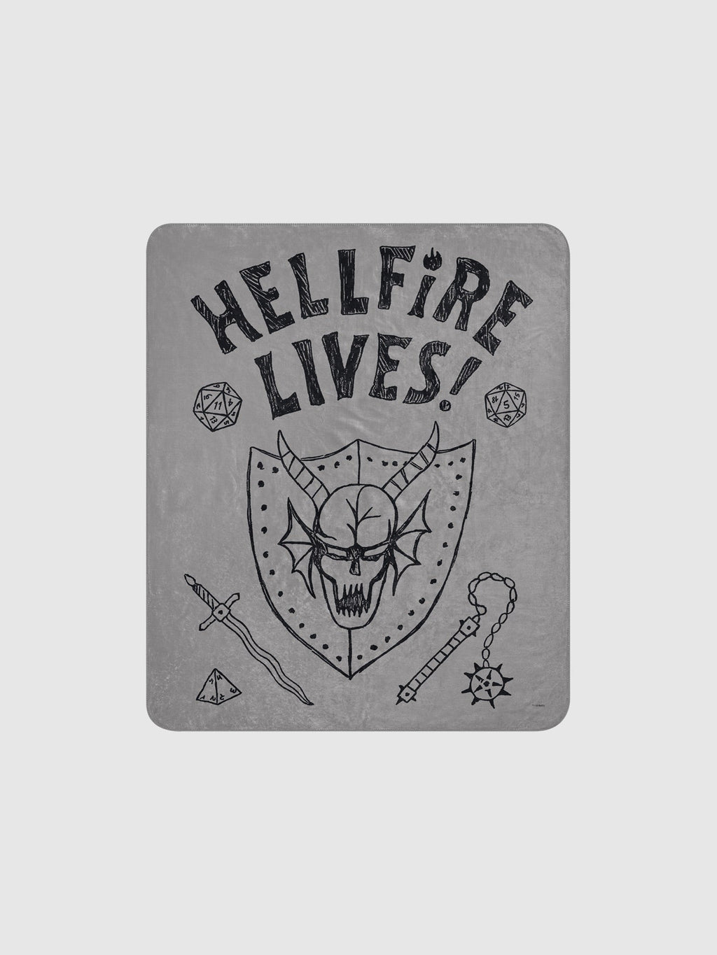 Stranger Things Hellfire Lives Premium Sherpa Blanket