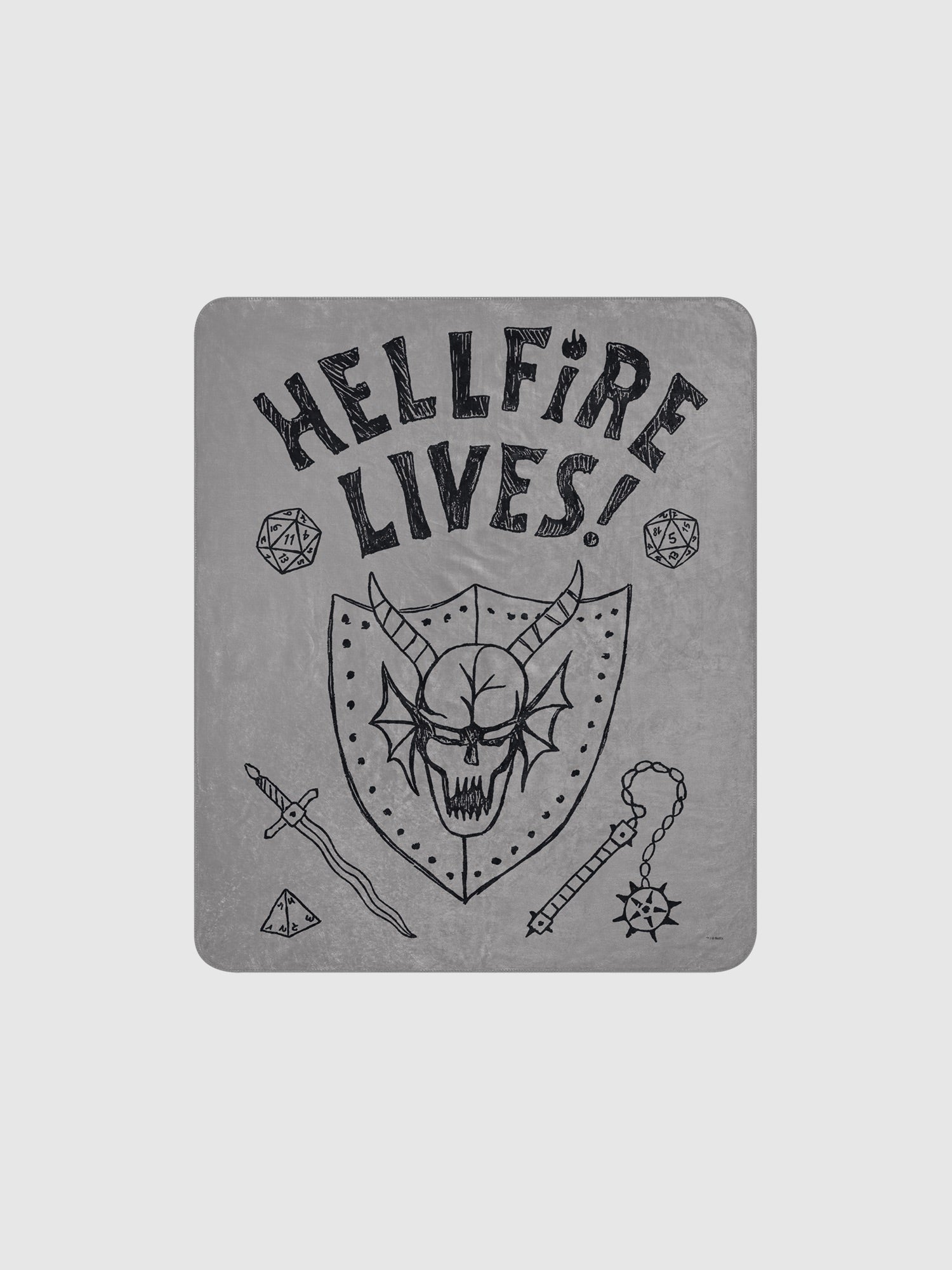 Stranger Things Hellfire Lives Premium Sherpa Blanket