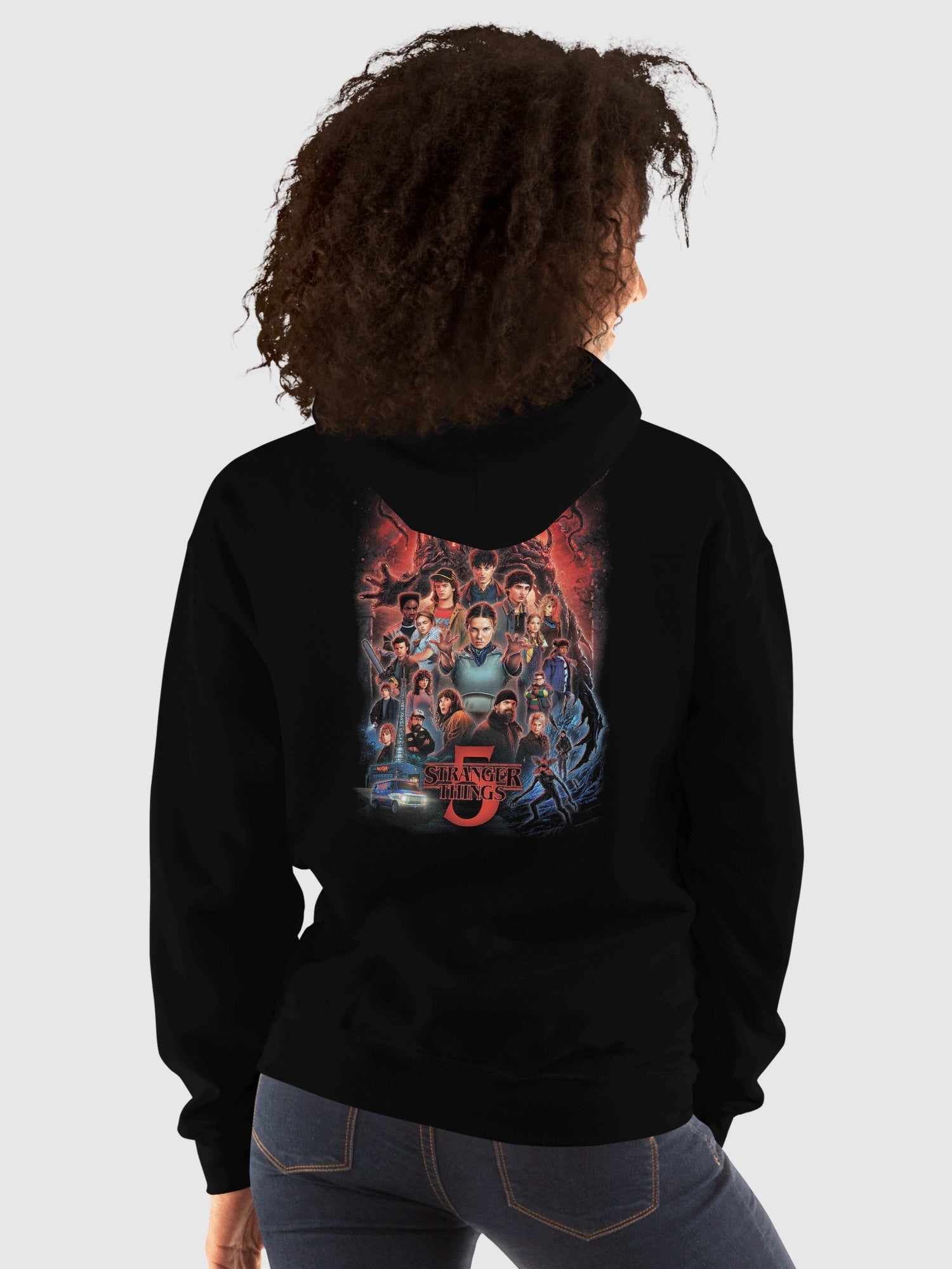 Stranger Things x Kyle Lambert Hoodie Season 5 Art