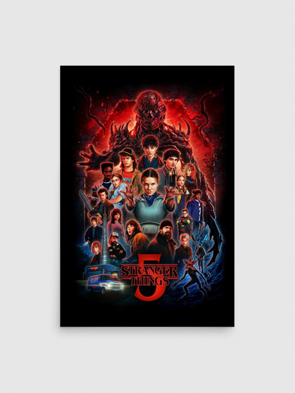 Stranger Things x Kyle Lambert Poster Season 5 Art
