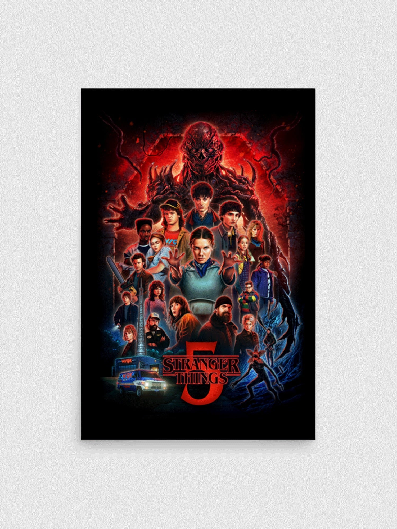 Stranger Things x Kyle Lambert Poster Season 5 Art