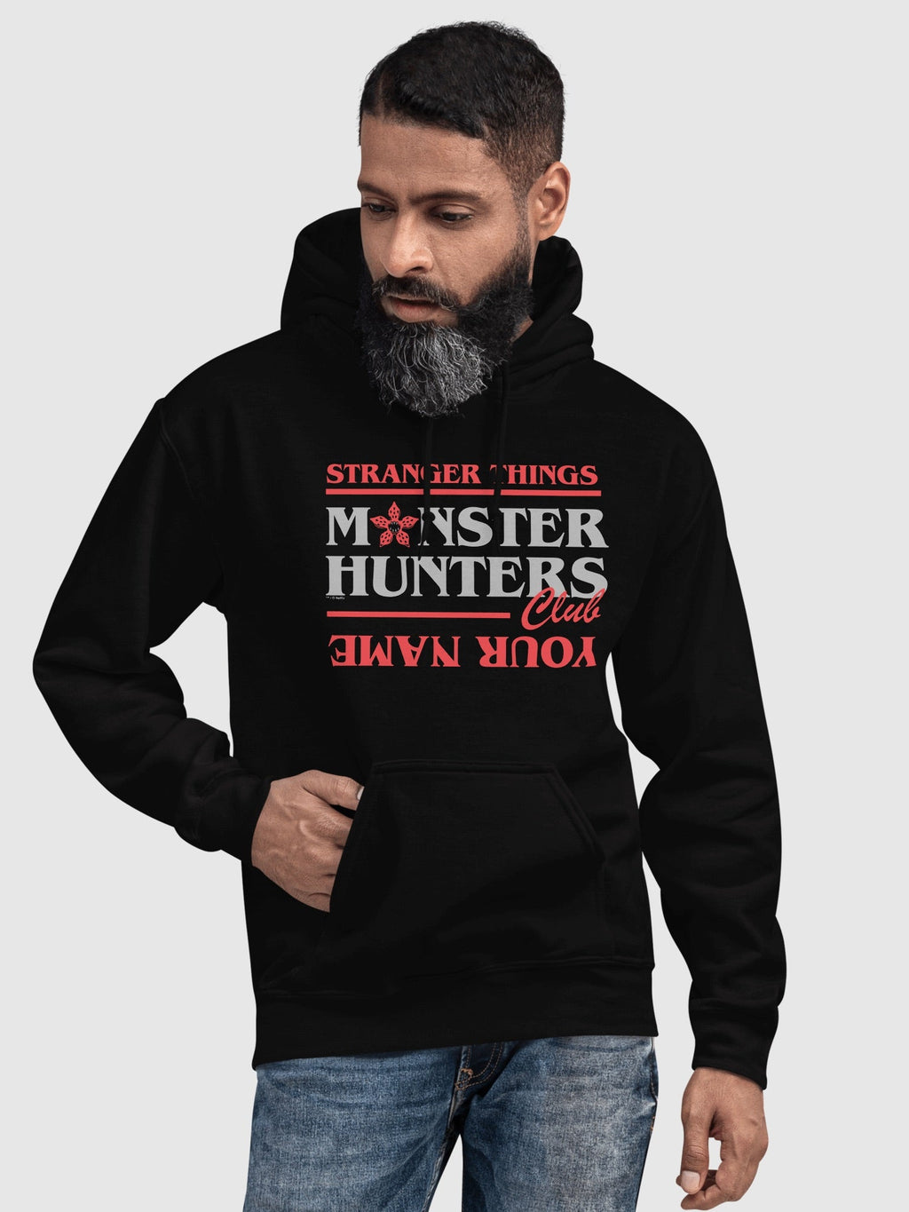 Stranger Things Personalized Hoodie Monster Hunters Club