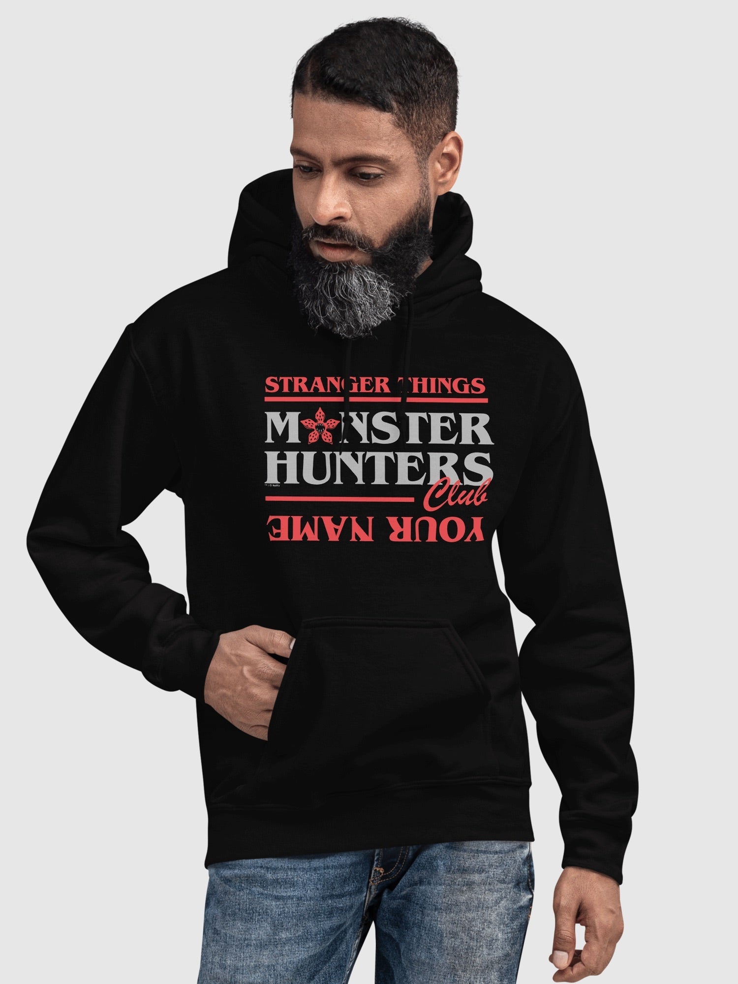 Stranger Things Personalized Hoodie Monster Hunters Club