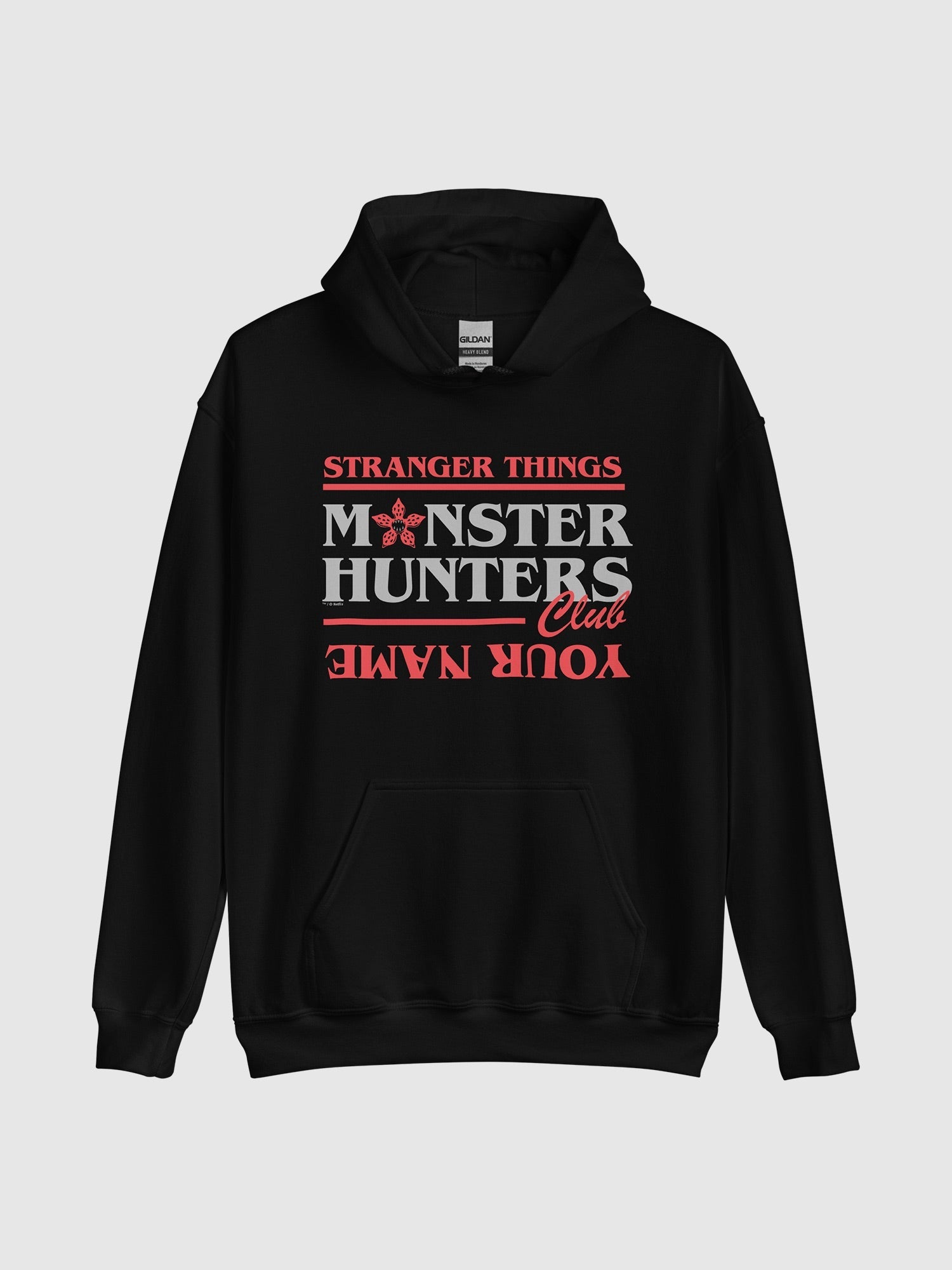 Stranger Things Personalized Hoodie Monster Hunters Club