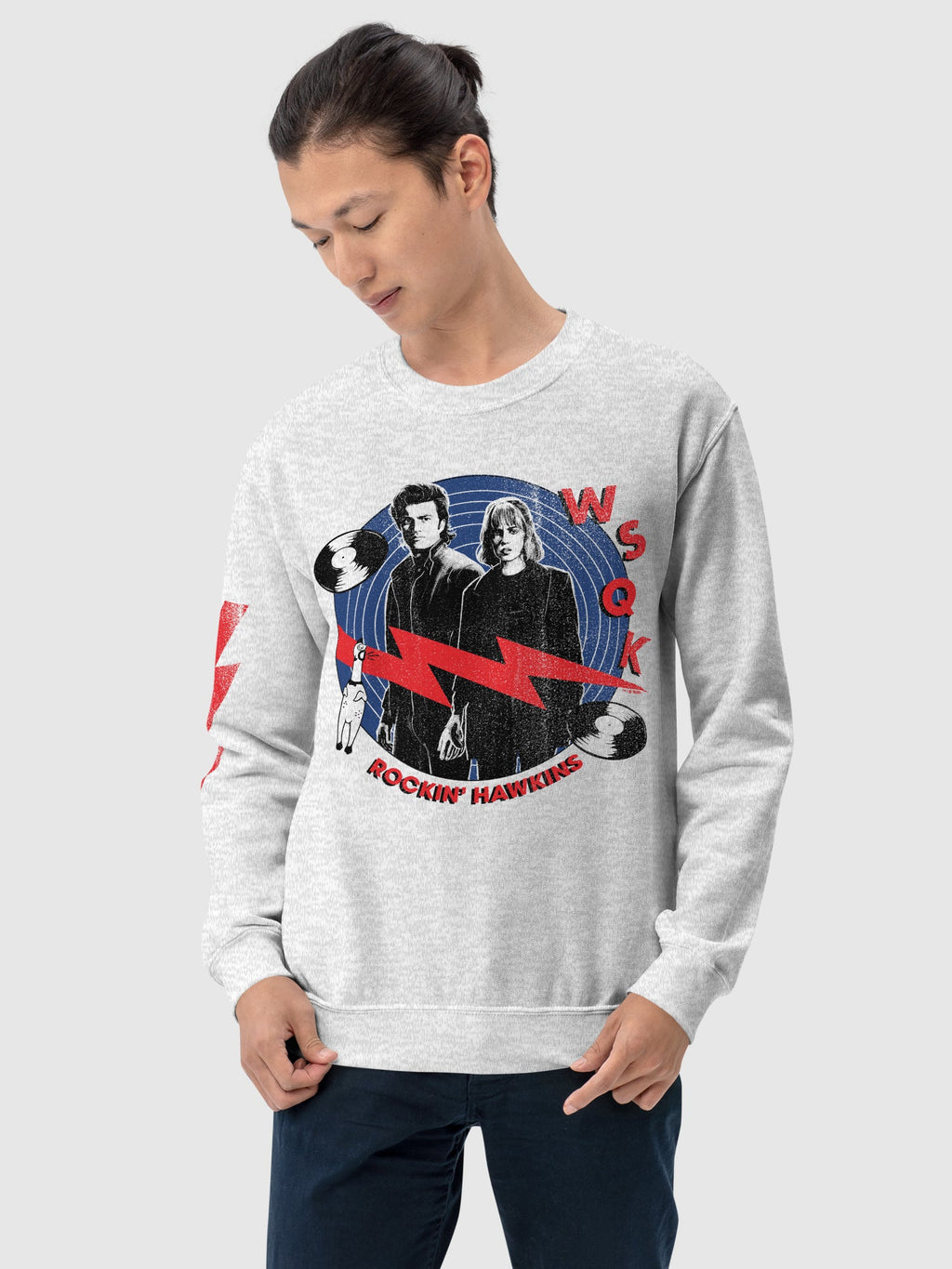 Stranger Things WSQK Rockin' Hawkins Crewneck
