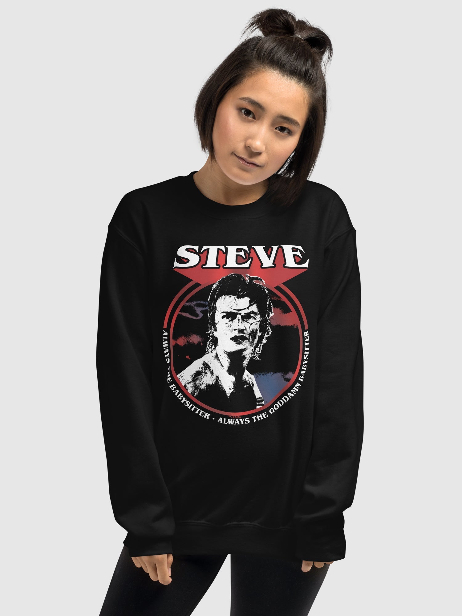 Stranger Things Steve Babysitter Crewneck