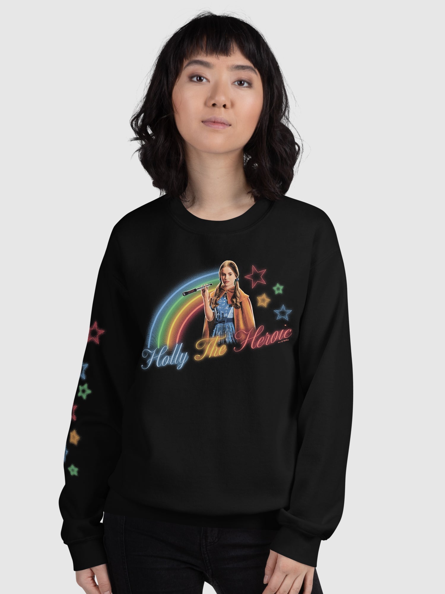 Stranger Things Crewneck Holly The Heroic Rainbow