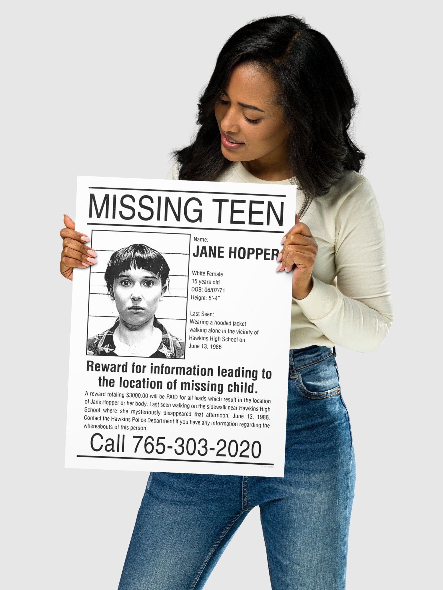 Stranger Things Poster Missing Jane