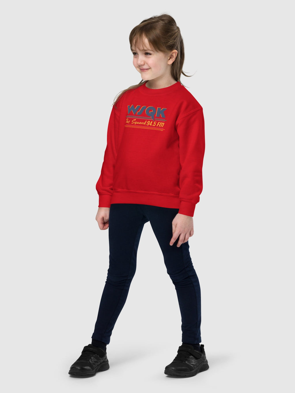 Stranger Things WSQK The Squawk Kids Crewneck