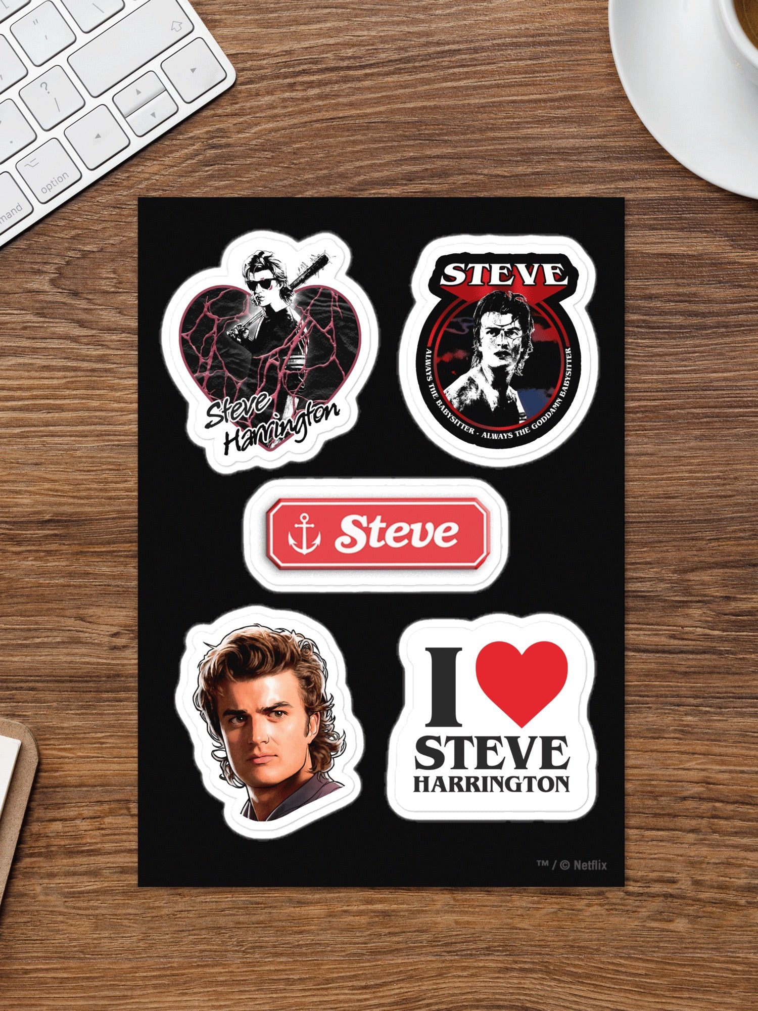 Stranger Things Steve Sticker Sheet