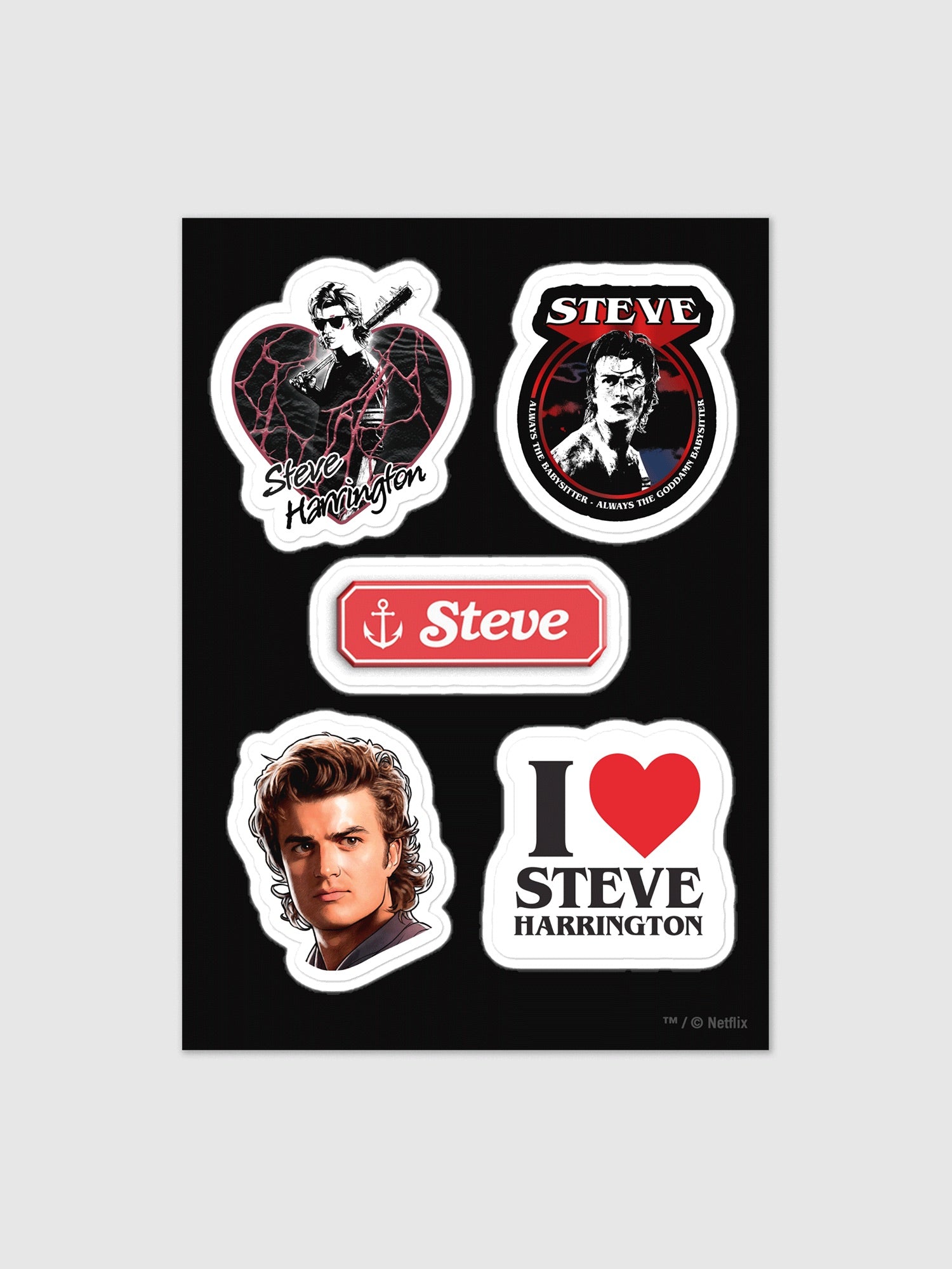 Stranger Things Steve Sticker Sheet