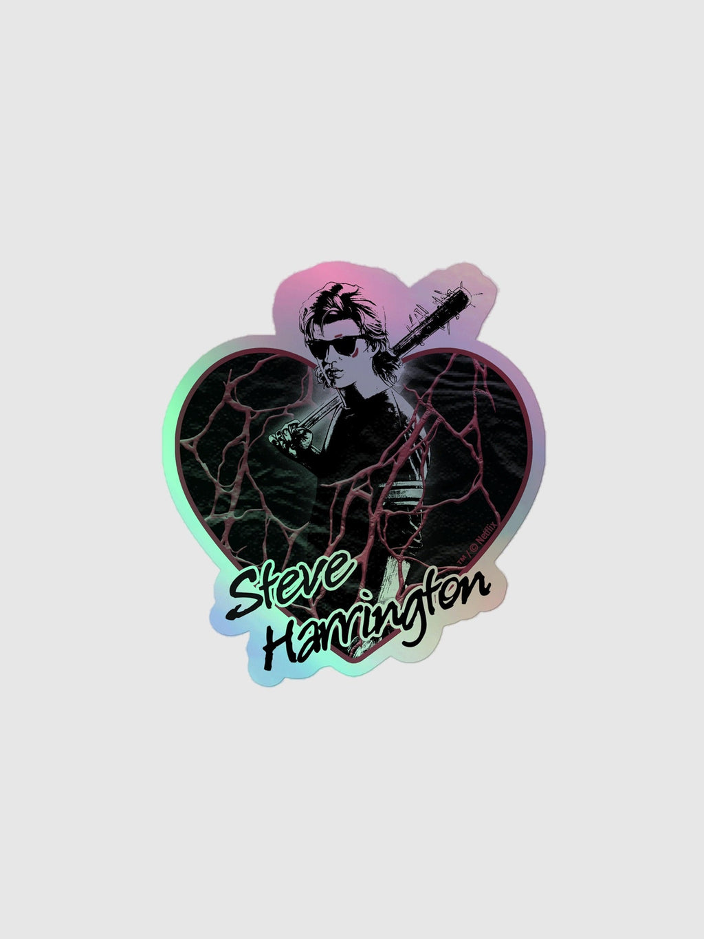 Stranger Things Steve Holographic Sticker