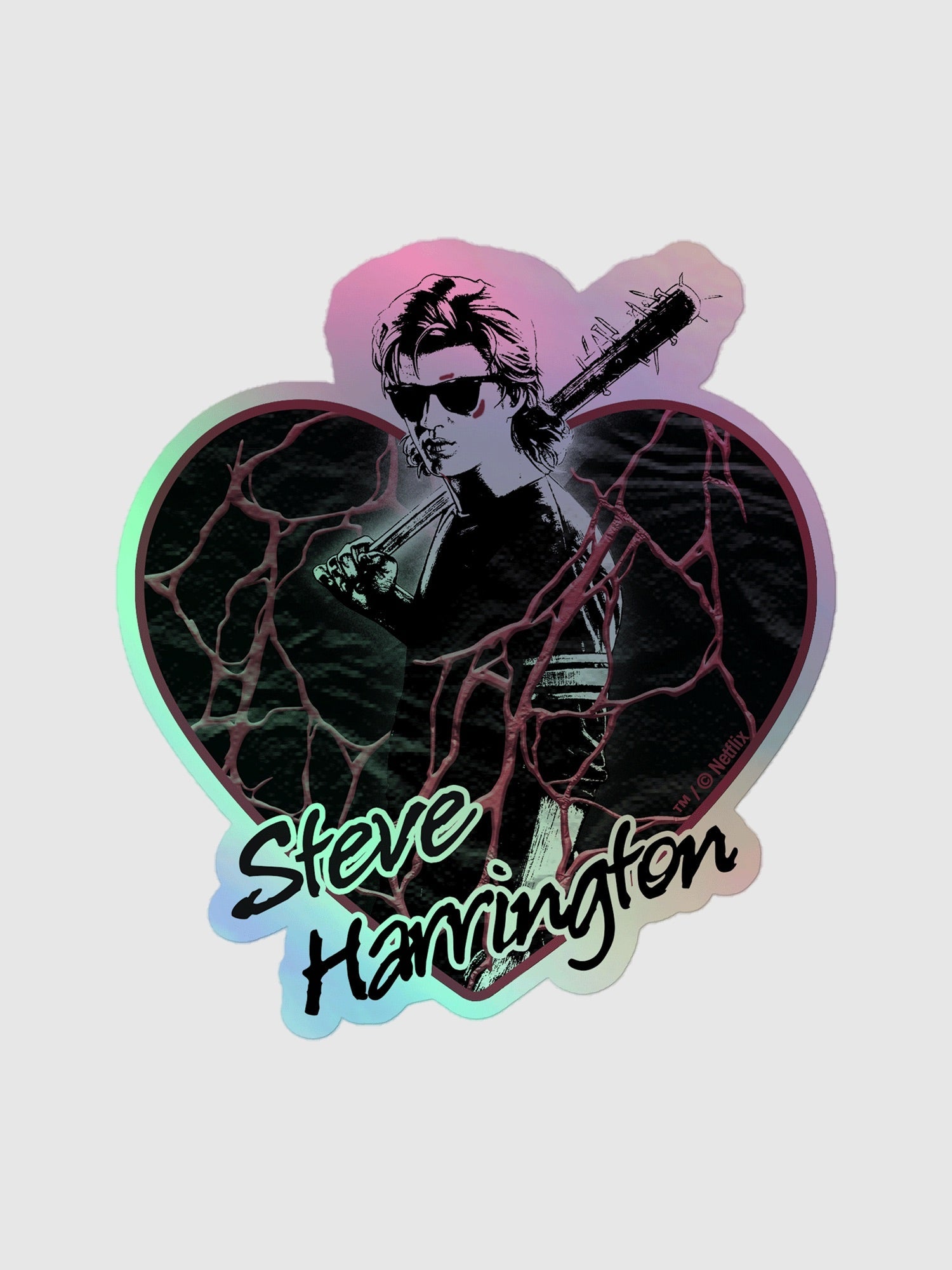 Stranger Things Steve Holographic Sticker