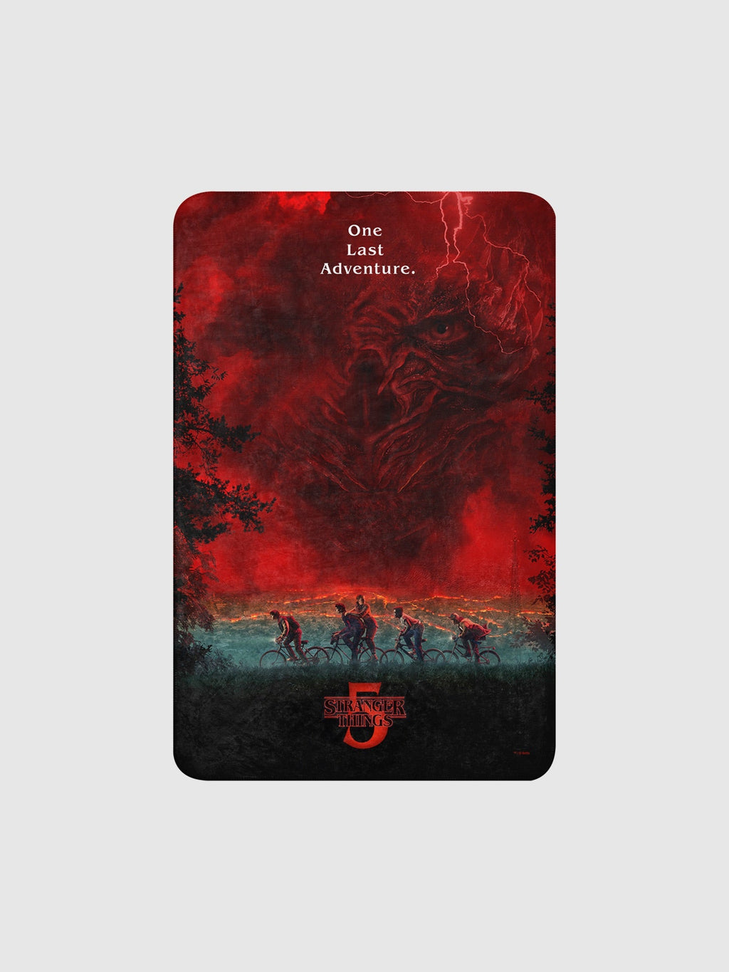 Stranger Things Season 5 One Last Adventure Sherpa Blanket