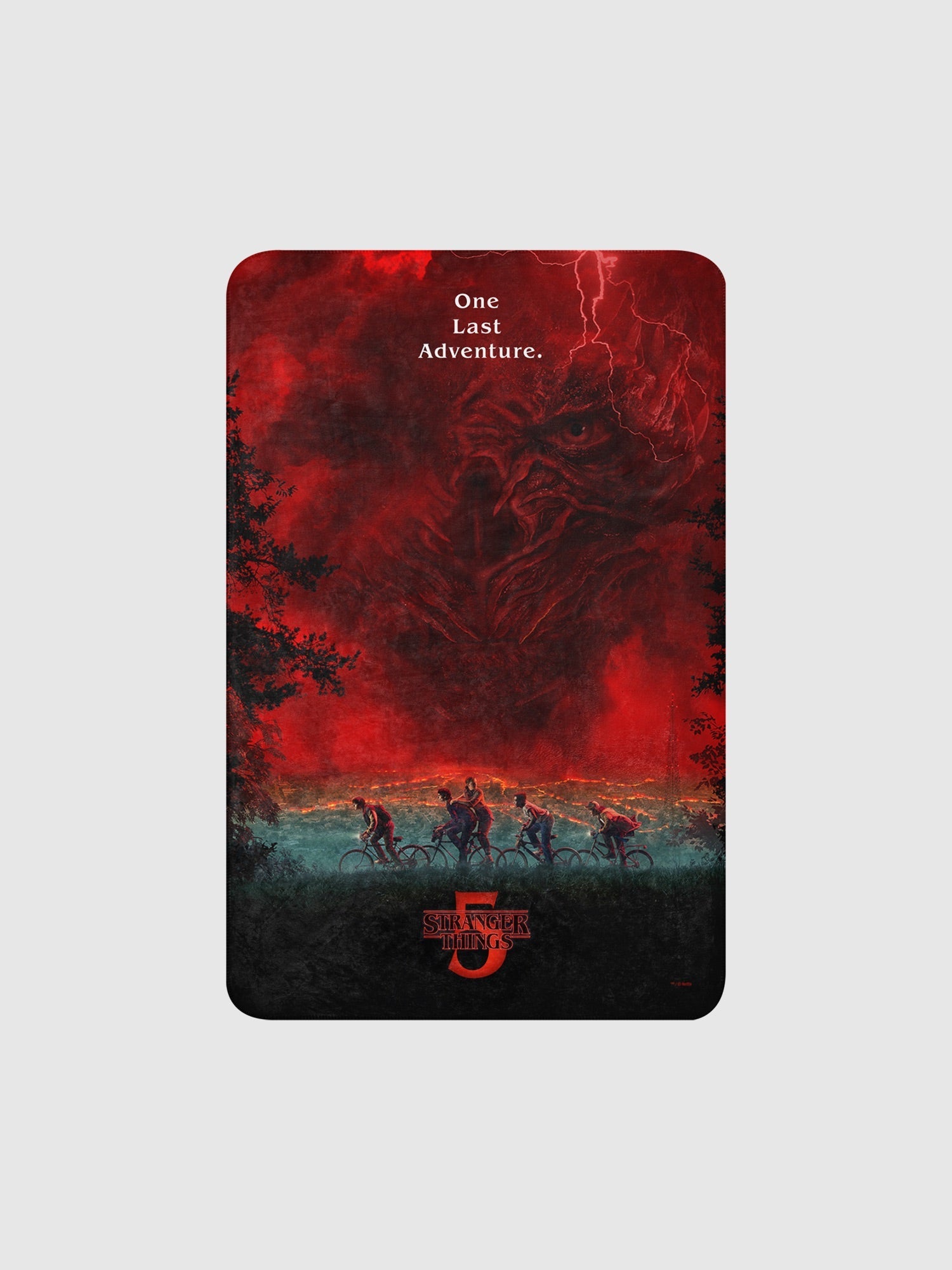 Stranger Things Season 5 One Last Adventure Sherpa Blanket
