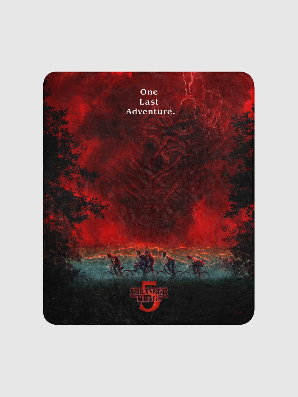 Stranger Things Season 5 One Last Adventure Sherpa Blanket