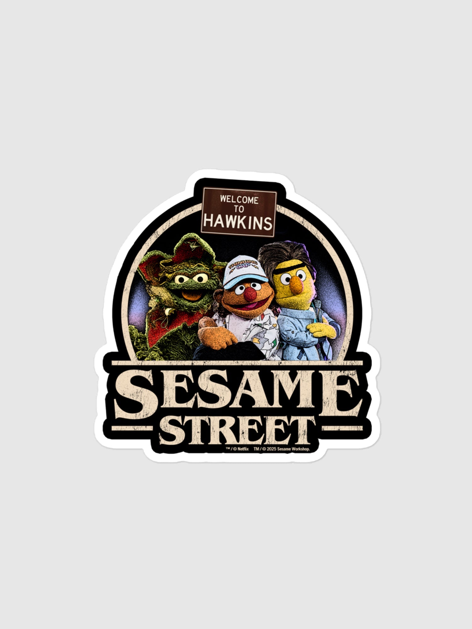Stranger Things x Sesame Street Sticker