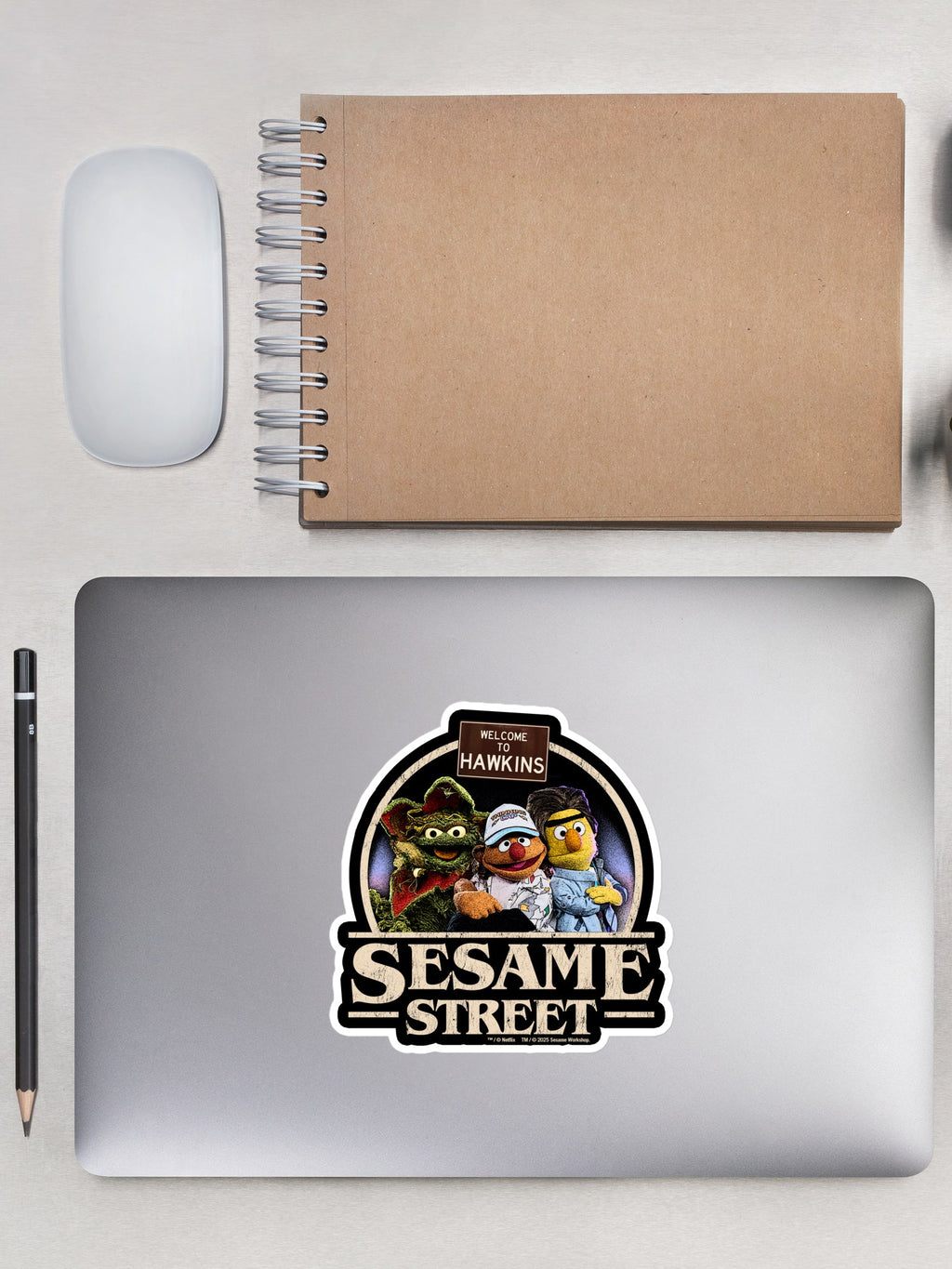 Stranger Things x Sesame Street Sticker