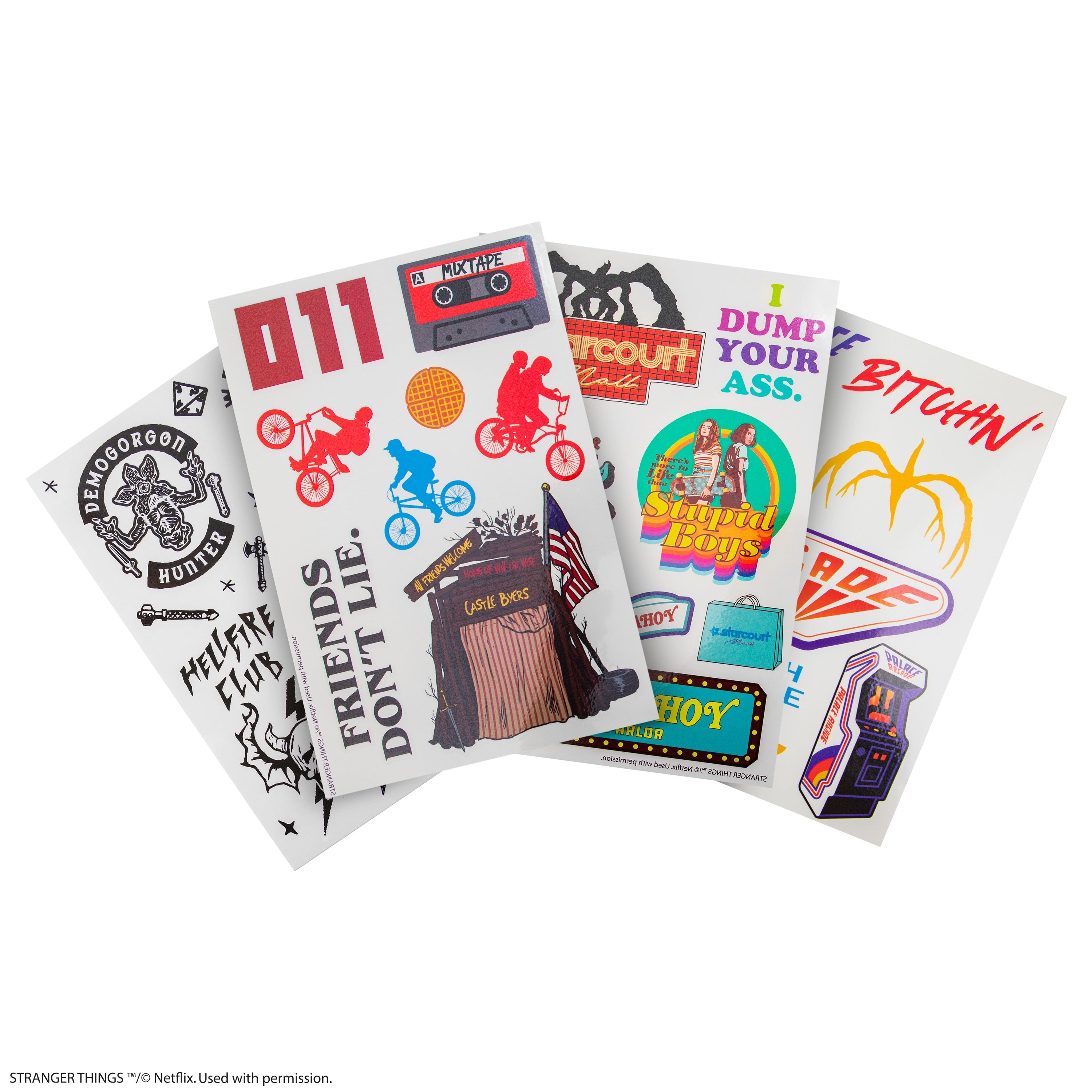 Stranger Things Temporary Tattoos