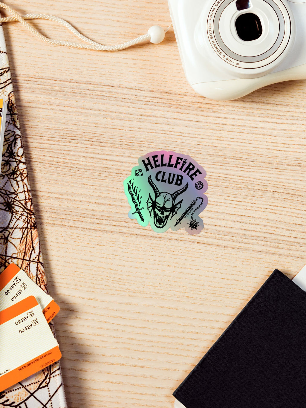 Stranger Things Holographic Sticker Hellfire Club