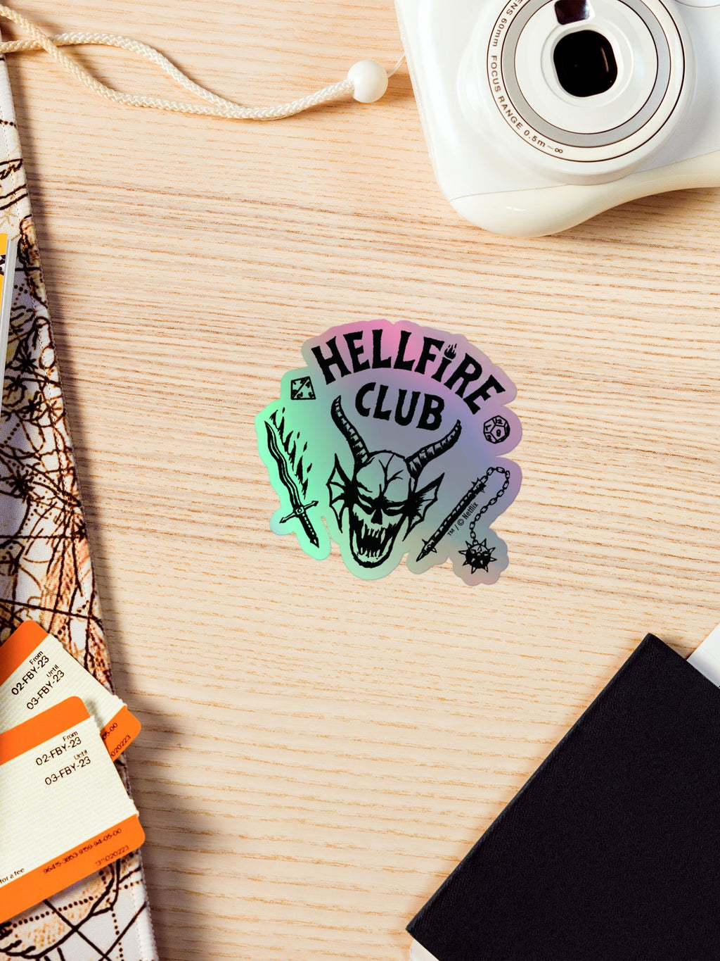 Stranger Things Holographic Sticker Hellfire Club